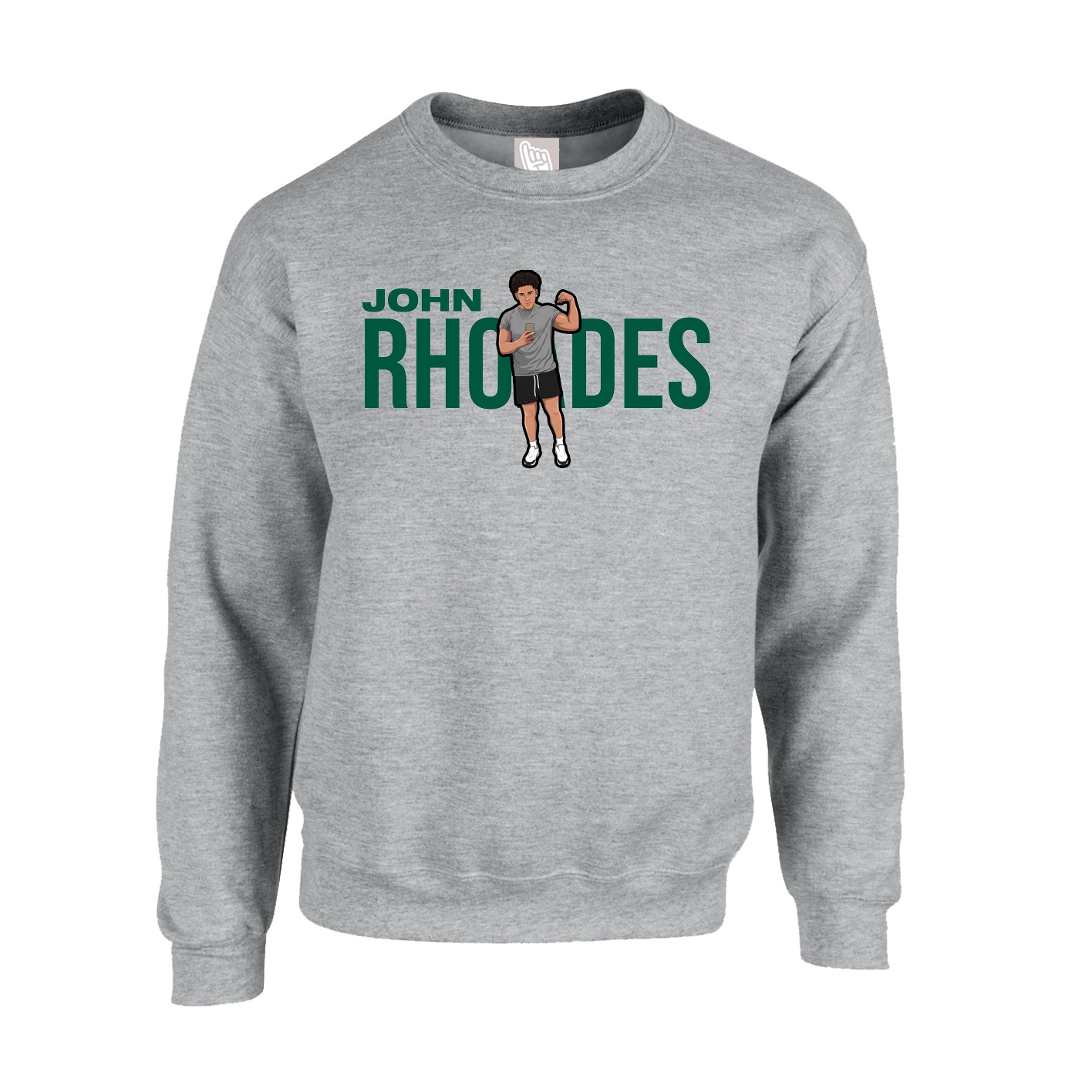 Fleece Crew — Player Name in Grey