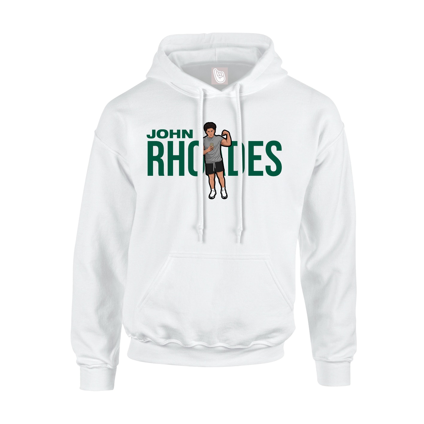 Youth Hoodie — Player Name in White