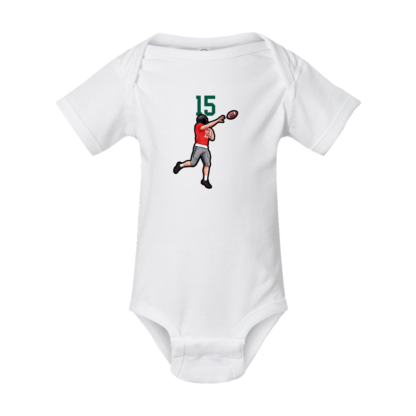 Baby Onesie — Number Top in White