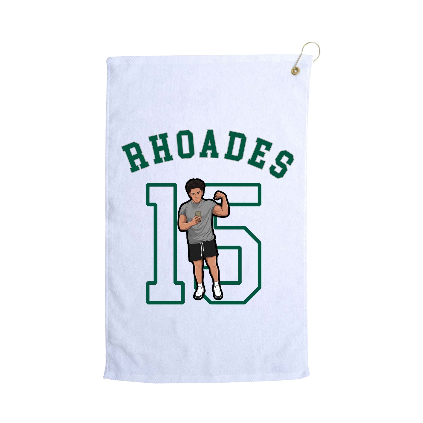 Golf Towel — Shirsey Arch in White