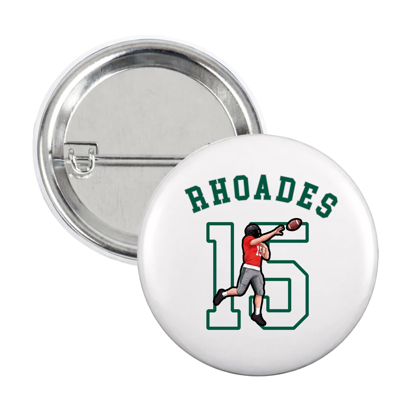 Game Day Button — Shirsey Arch in White