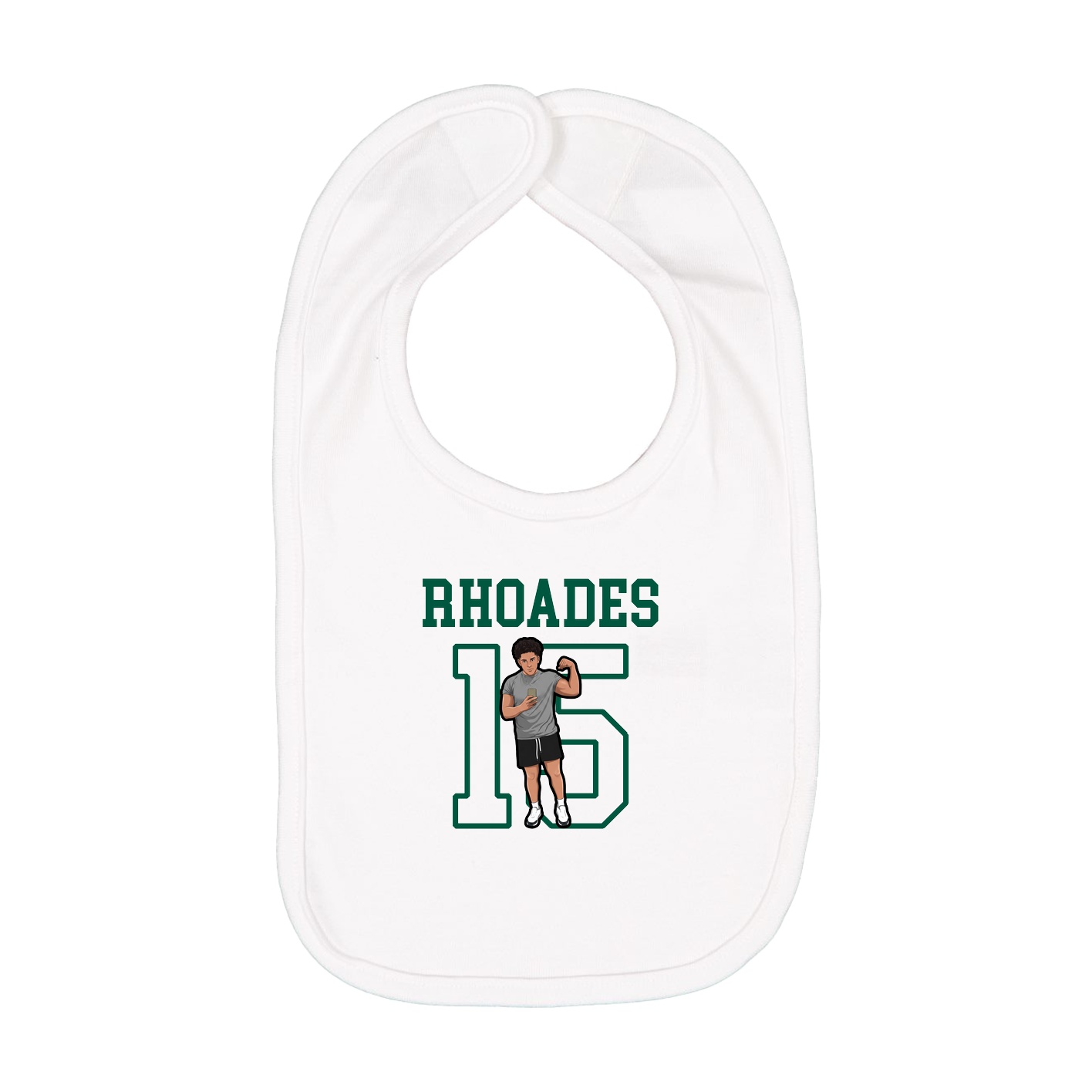 Infant Bib — Shirsey in White