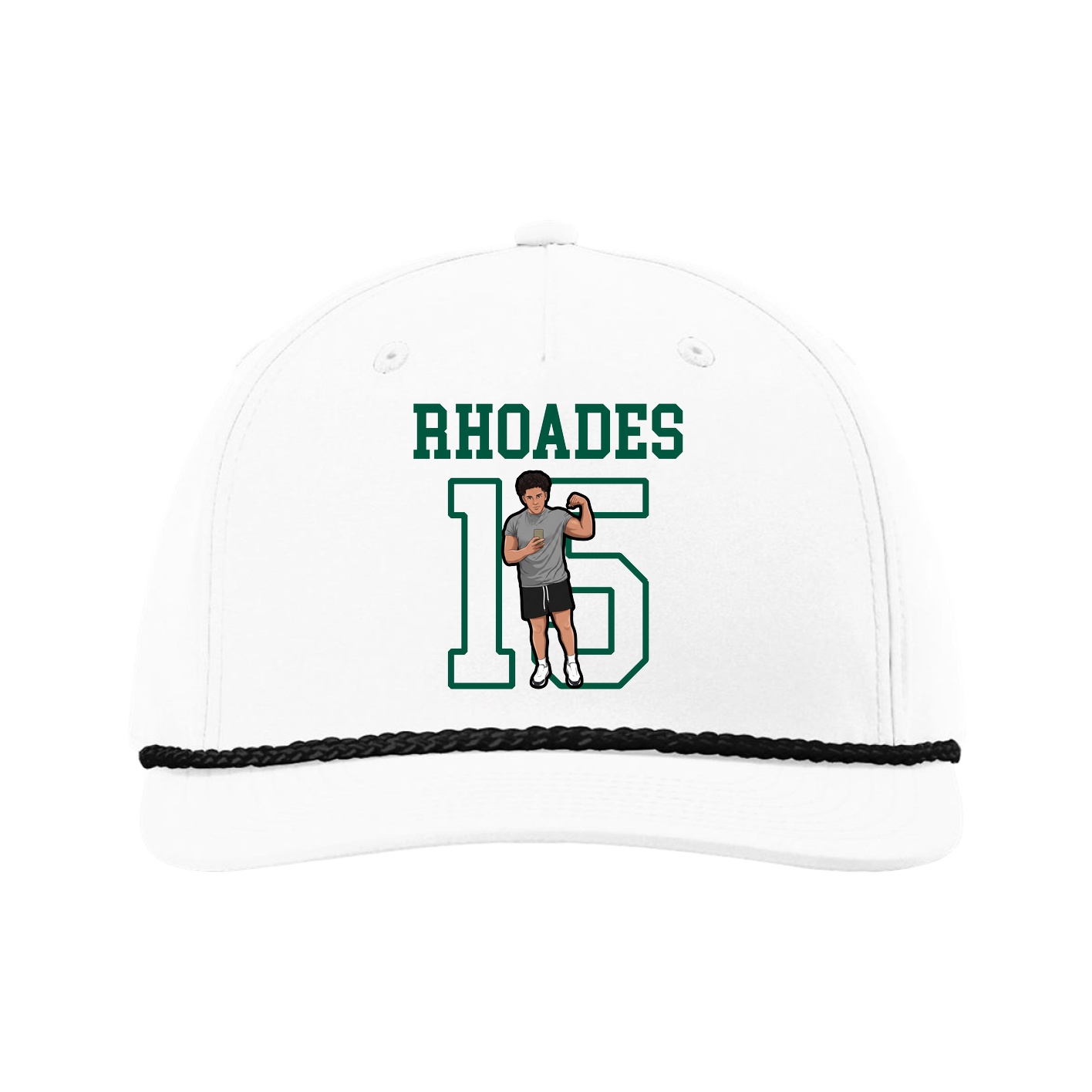 Five-Panel Classic Rope Cap — Shirsey in White