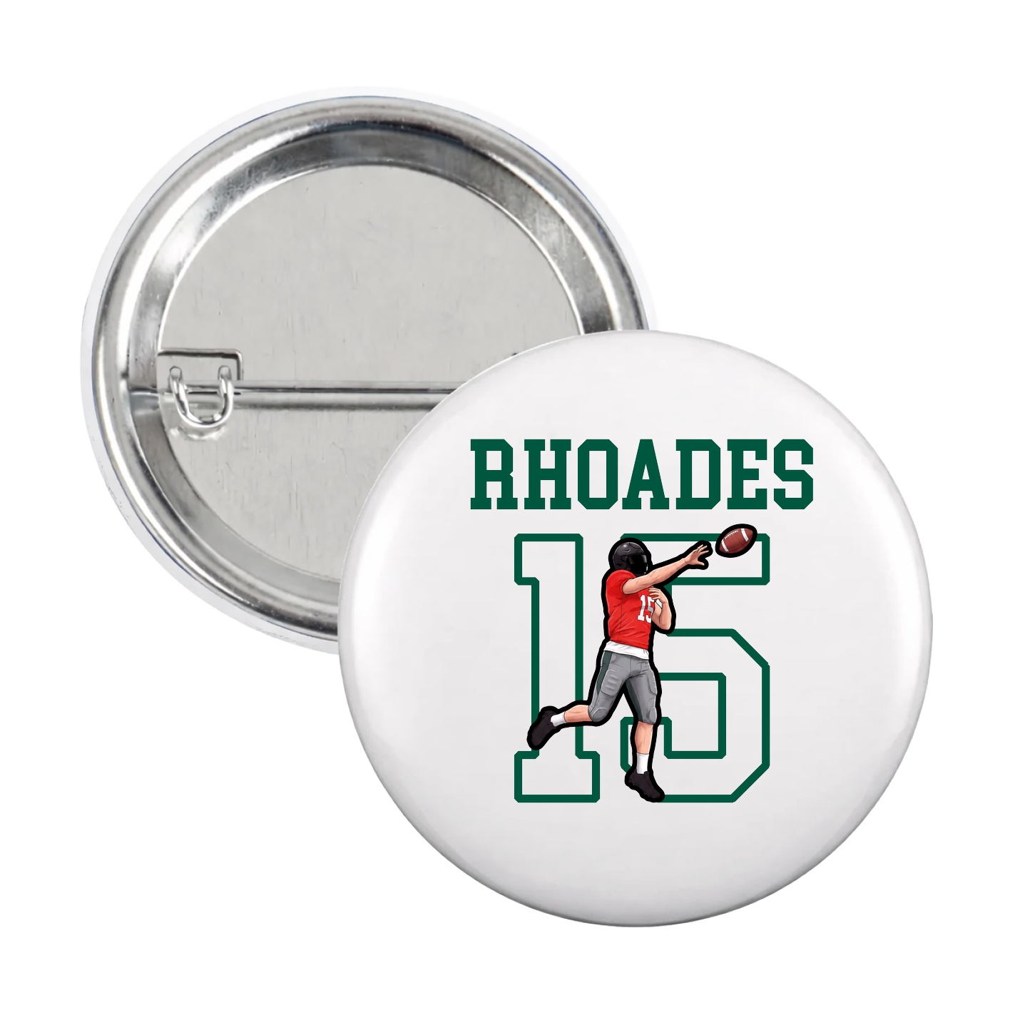 Game Day Button — Shirsey in White