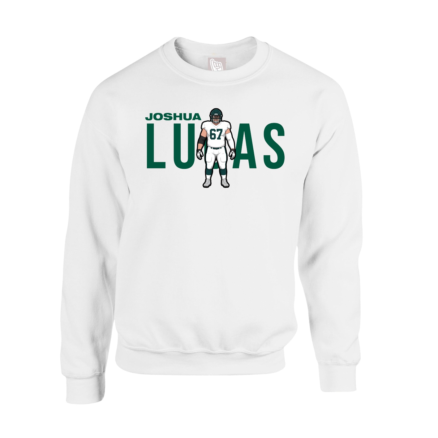 Fleece Crew — Player Name in White