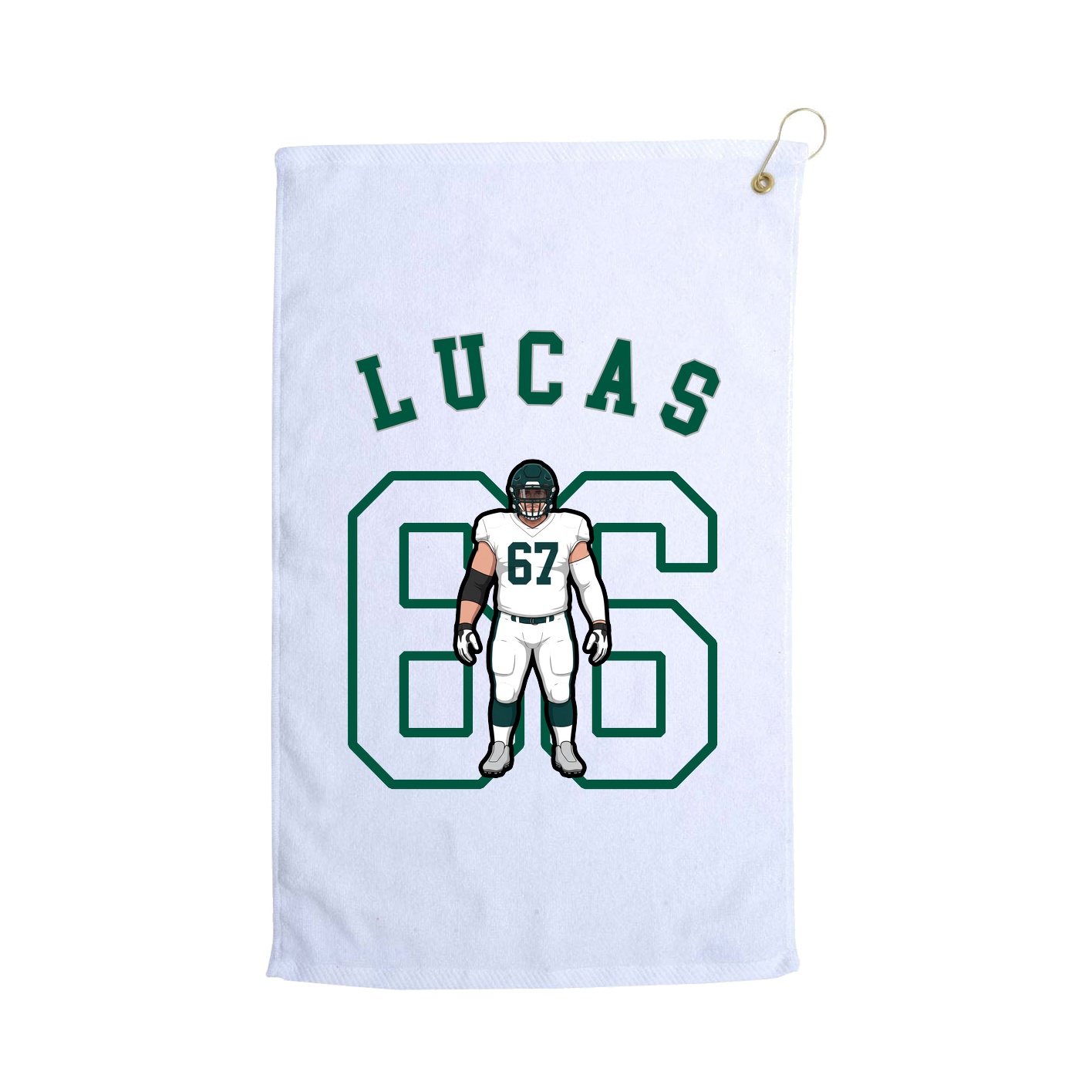 Golf Towel — Shirsey Arch in White