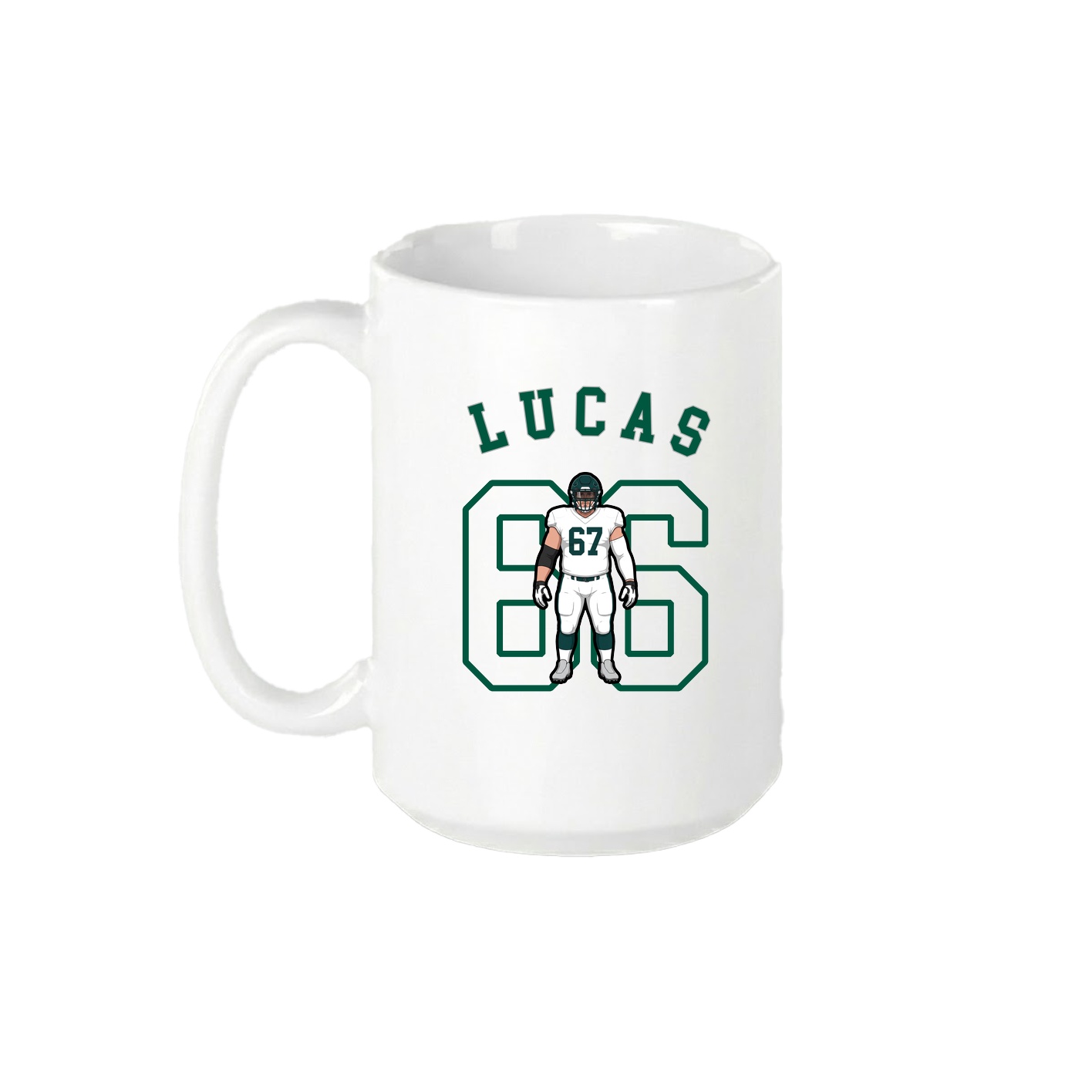 15oz Coffee Mug — Shirsey Arch in White