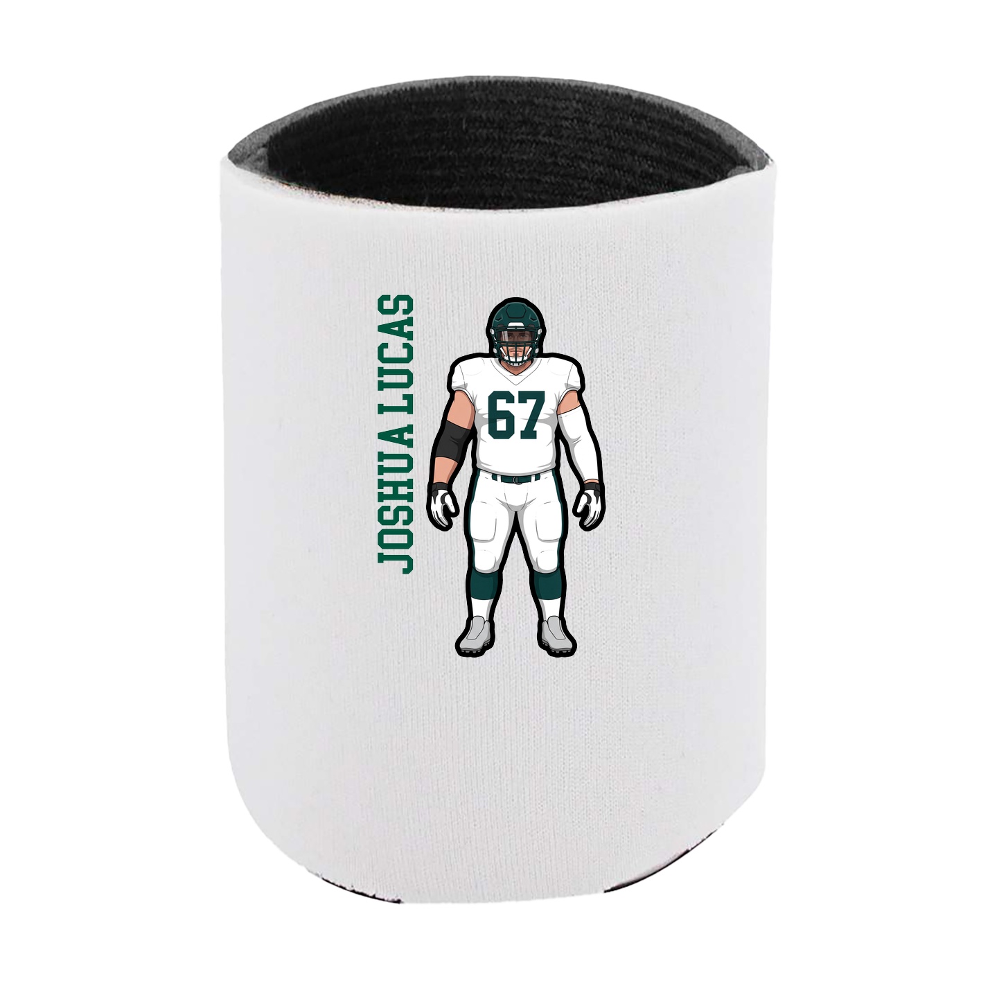 Can Holder — Name Vertical in White