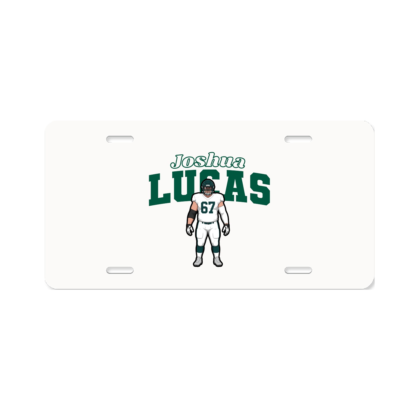 License Plate — Name Arch in Classic