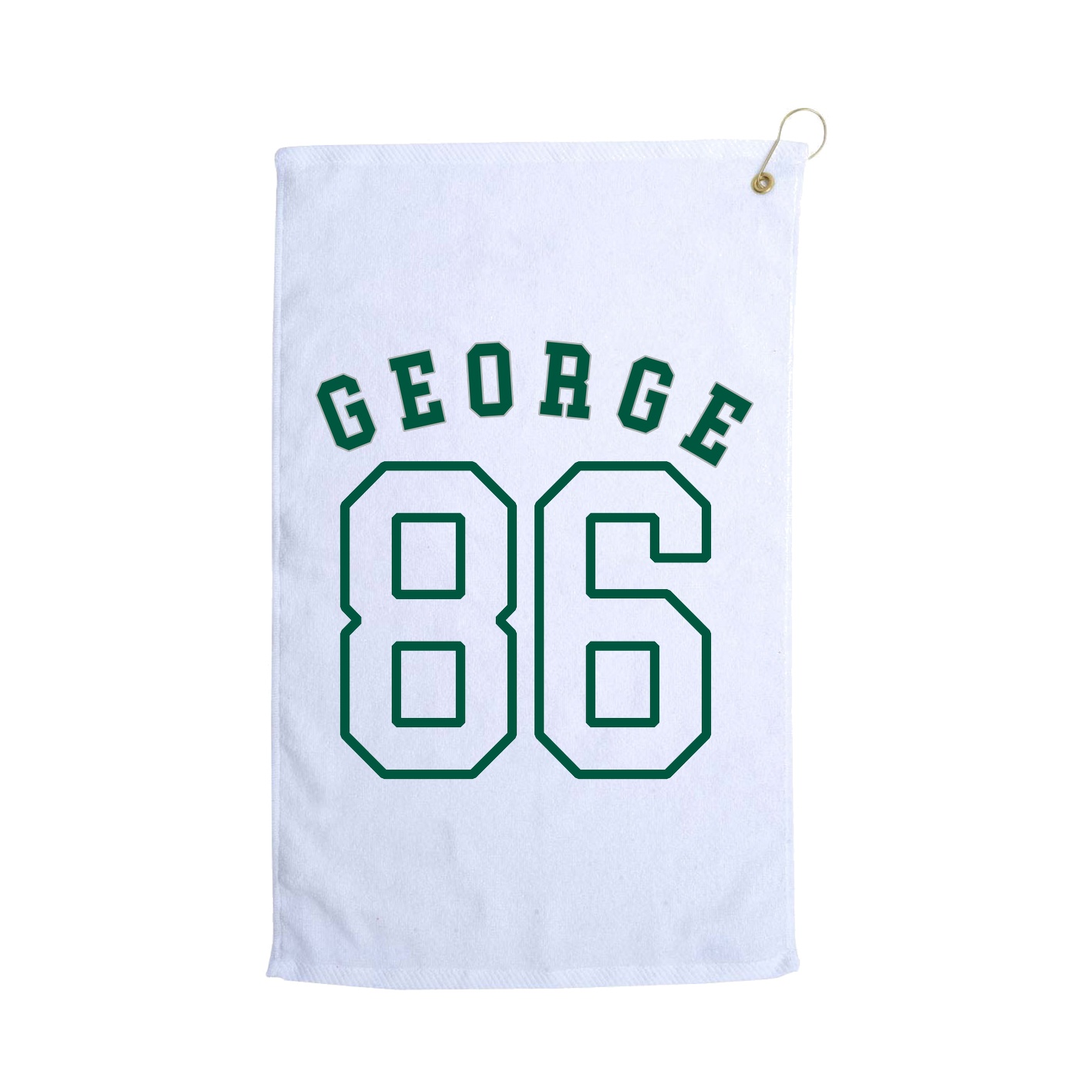 Golf Towel — Shirsey Arch in White