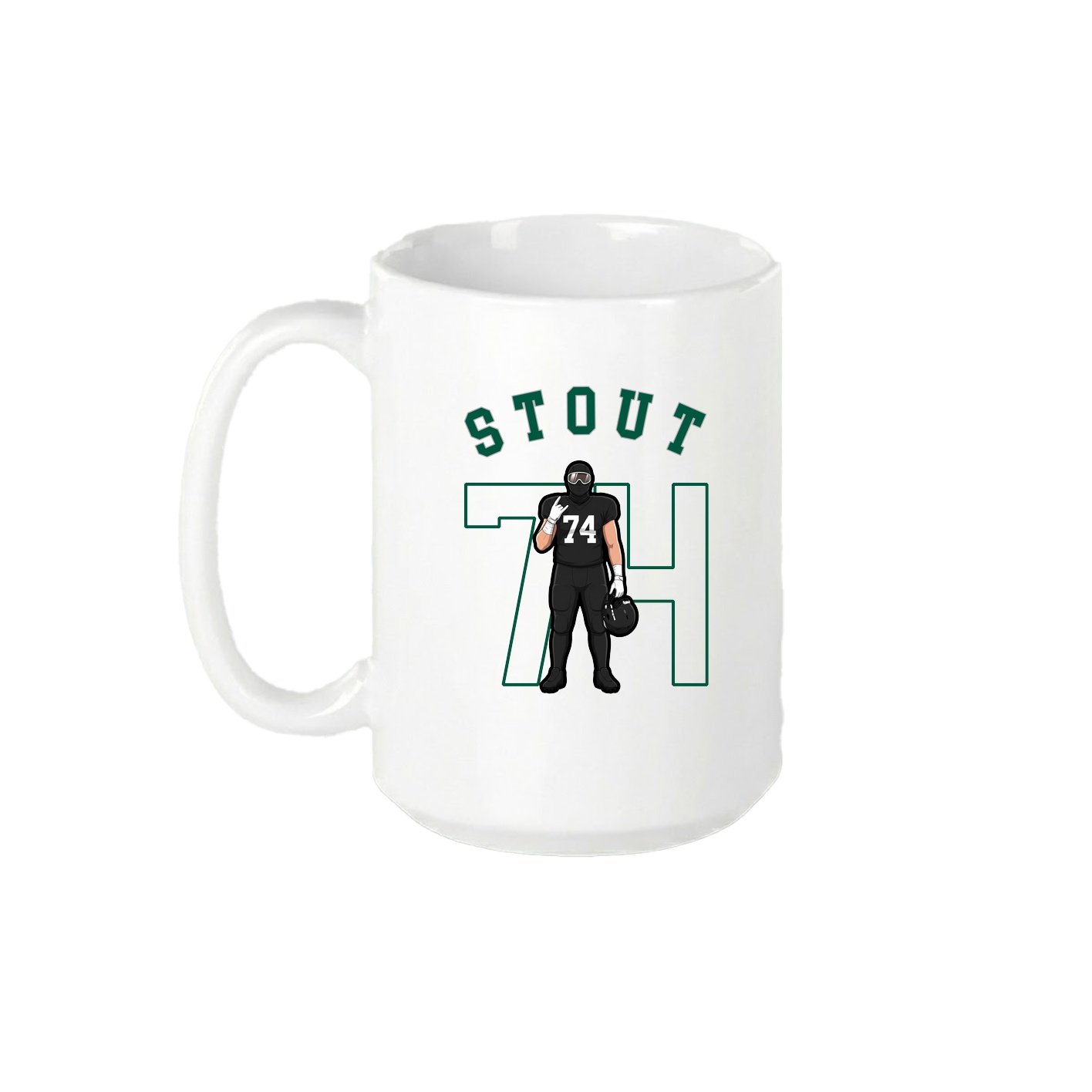 15oz Coffee Mug — Shirsey Arch in White