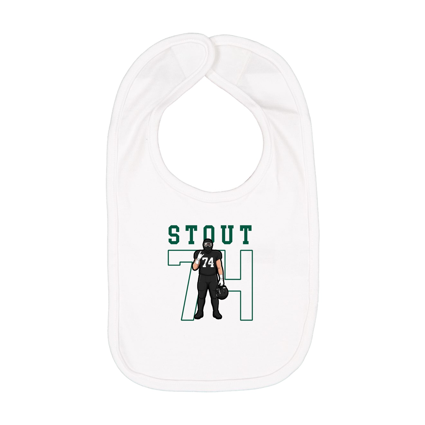 Infant Bib — Shirsey in White