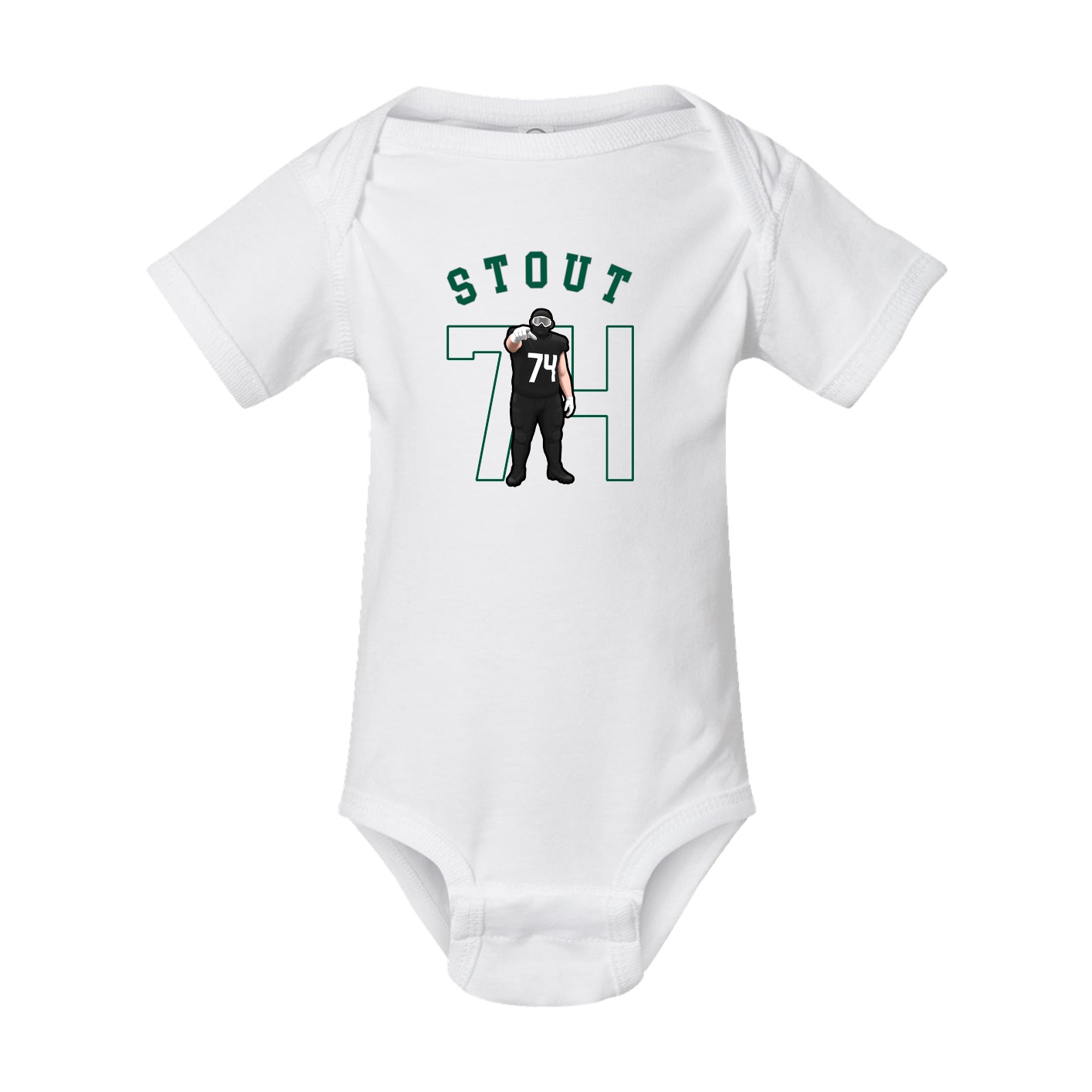 Baby Onesie — Shirsey Arch in White