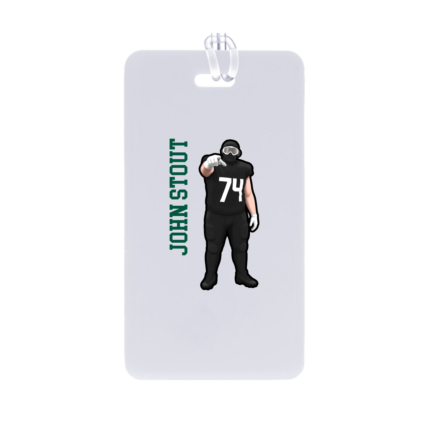 Bag Tag — Name Vertical in Classic
