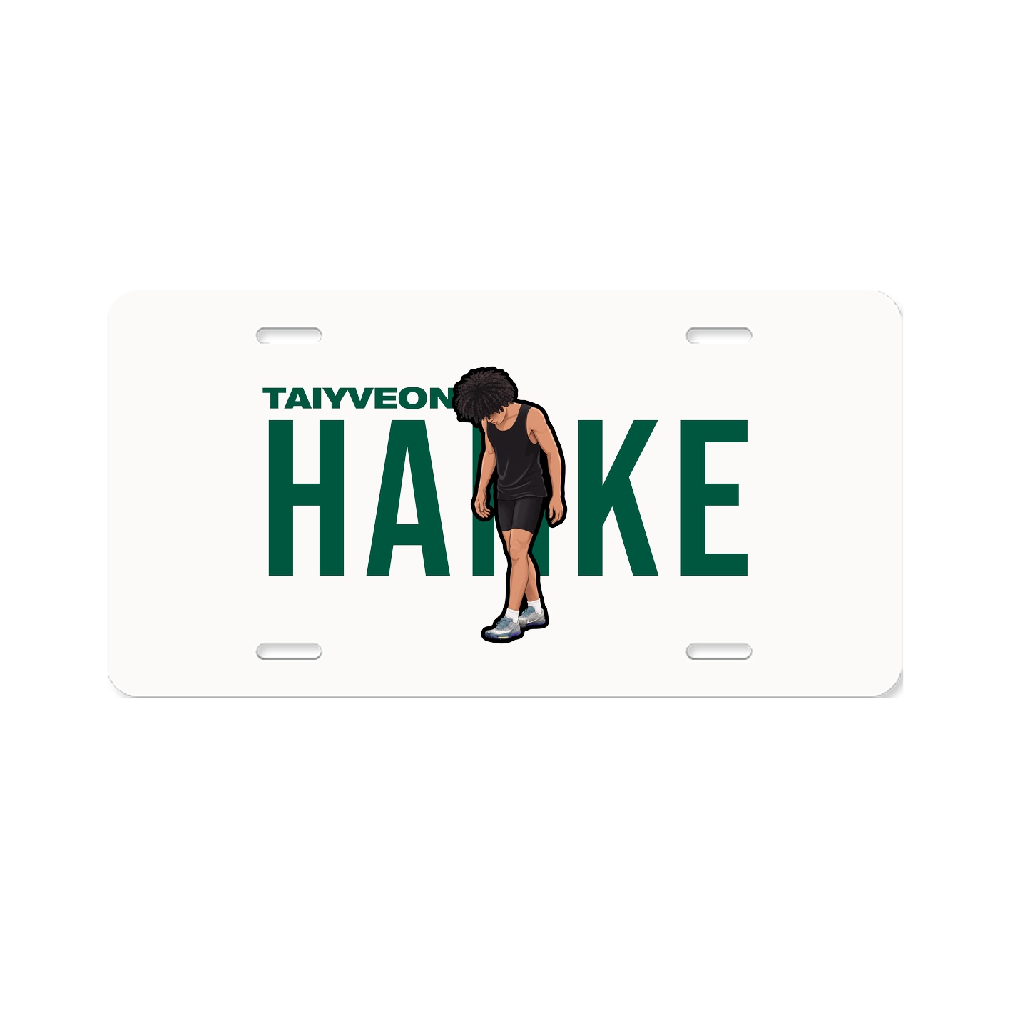 License Plate — Player Name in Classic