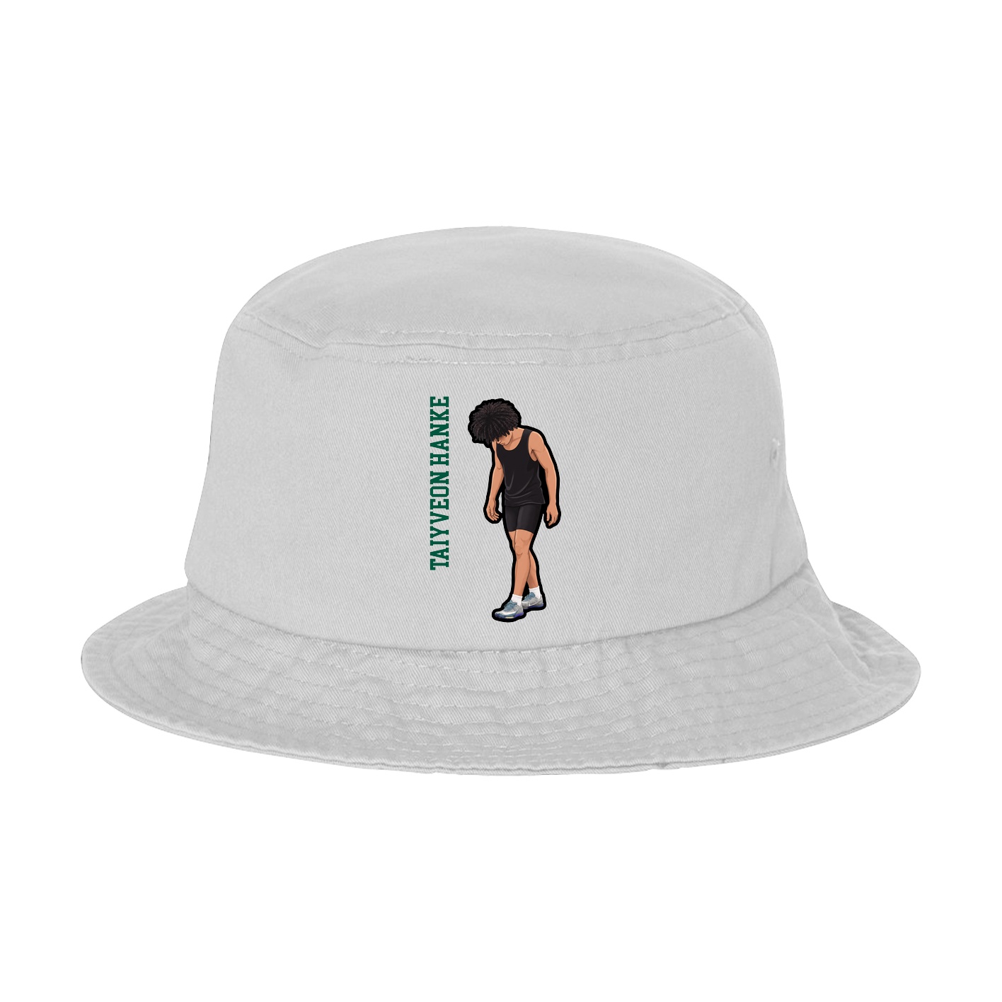 Bucket Cap — Name Vertical in White
