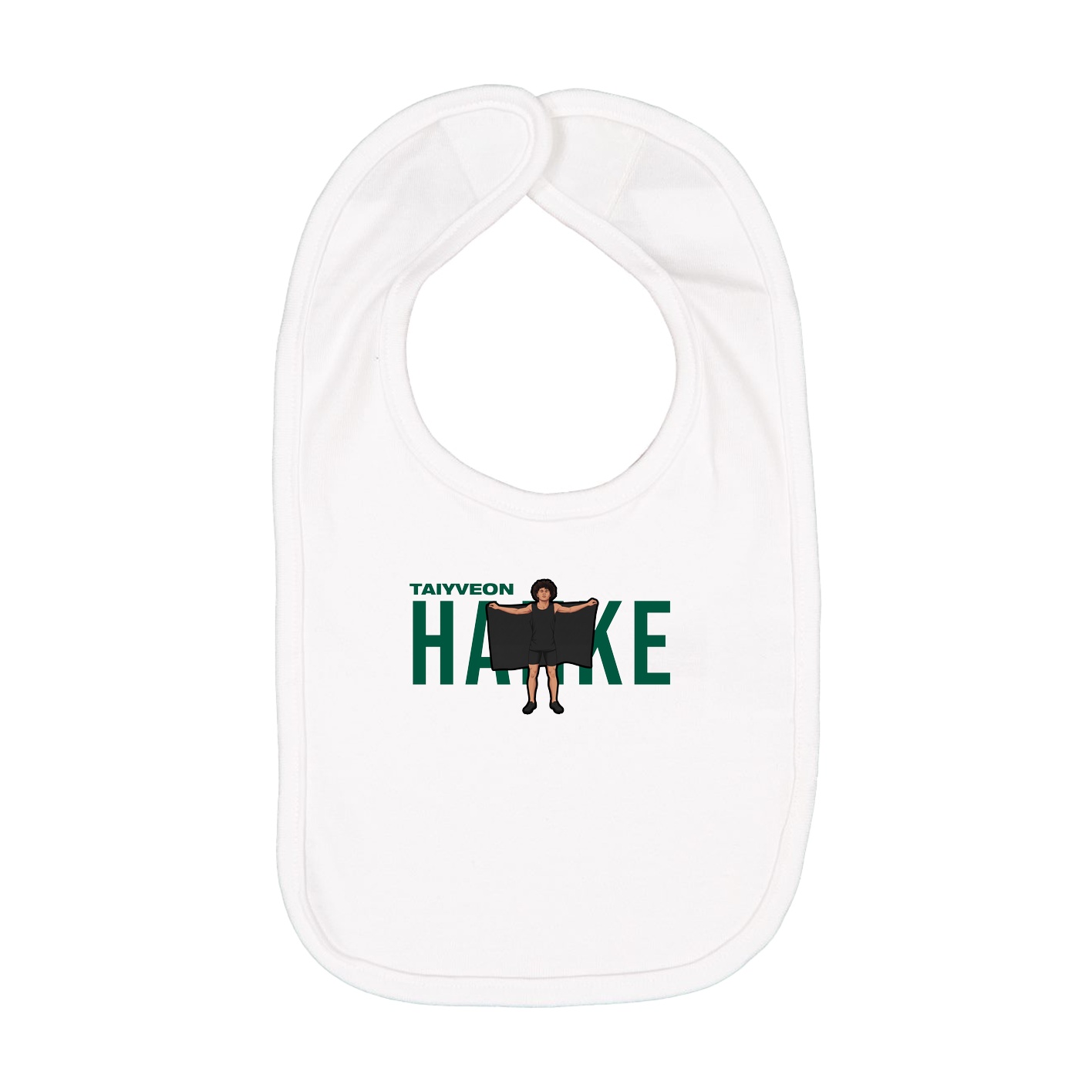Infant Bib — Player Name in White