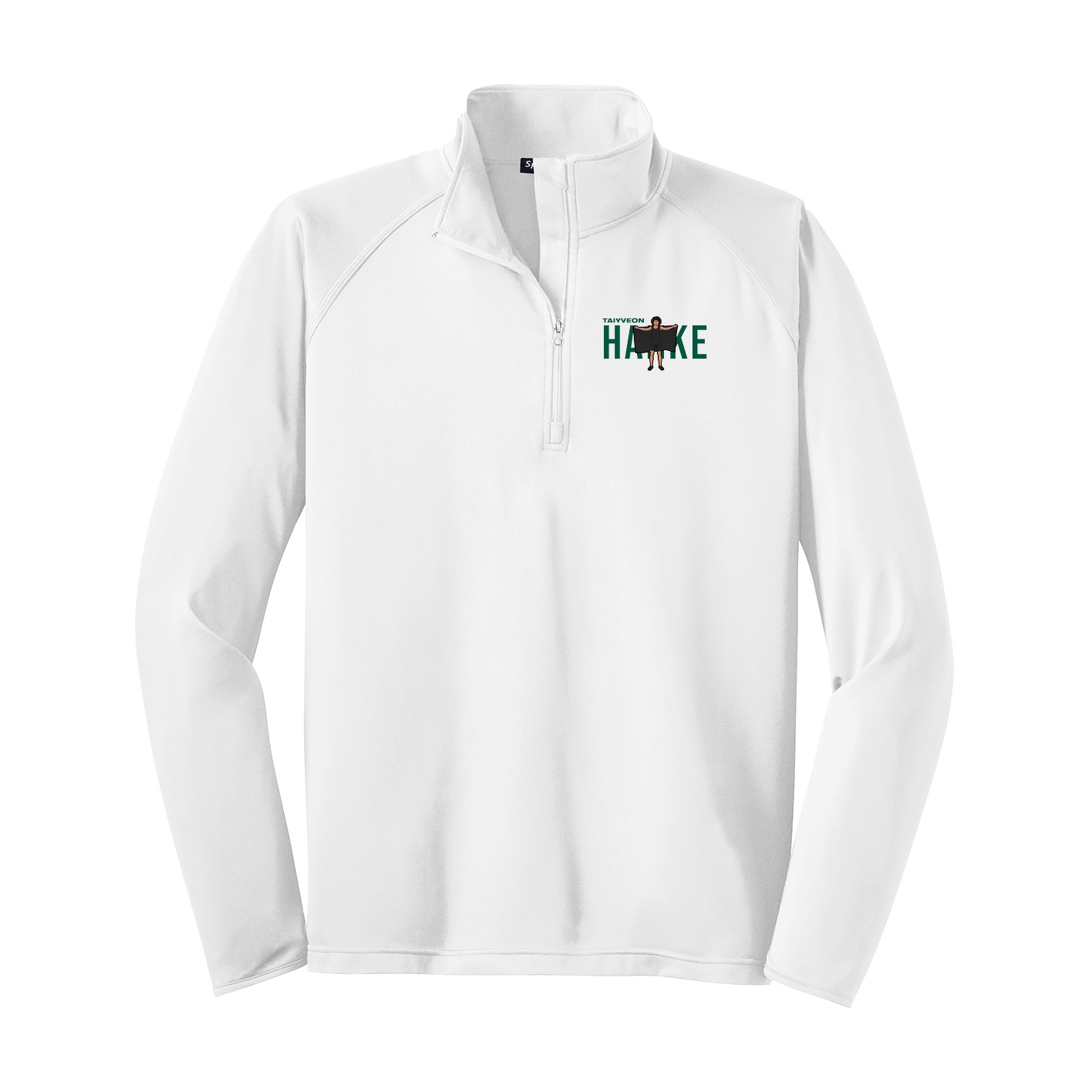 Q-Zip Pullover — Player Name in White