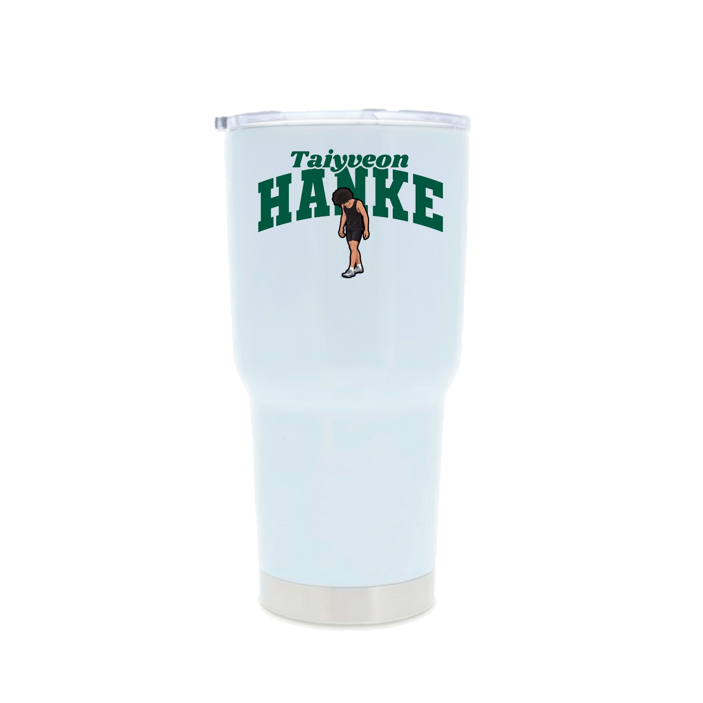 30oz Stainless Steel Tumbler — Signature Arch in White
