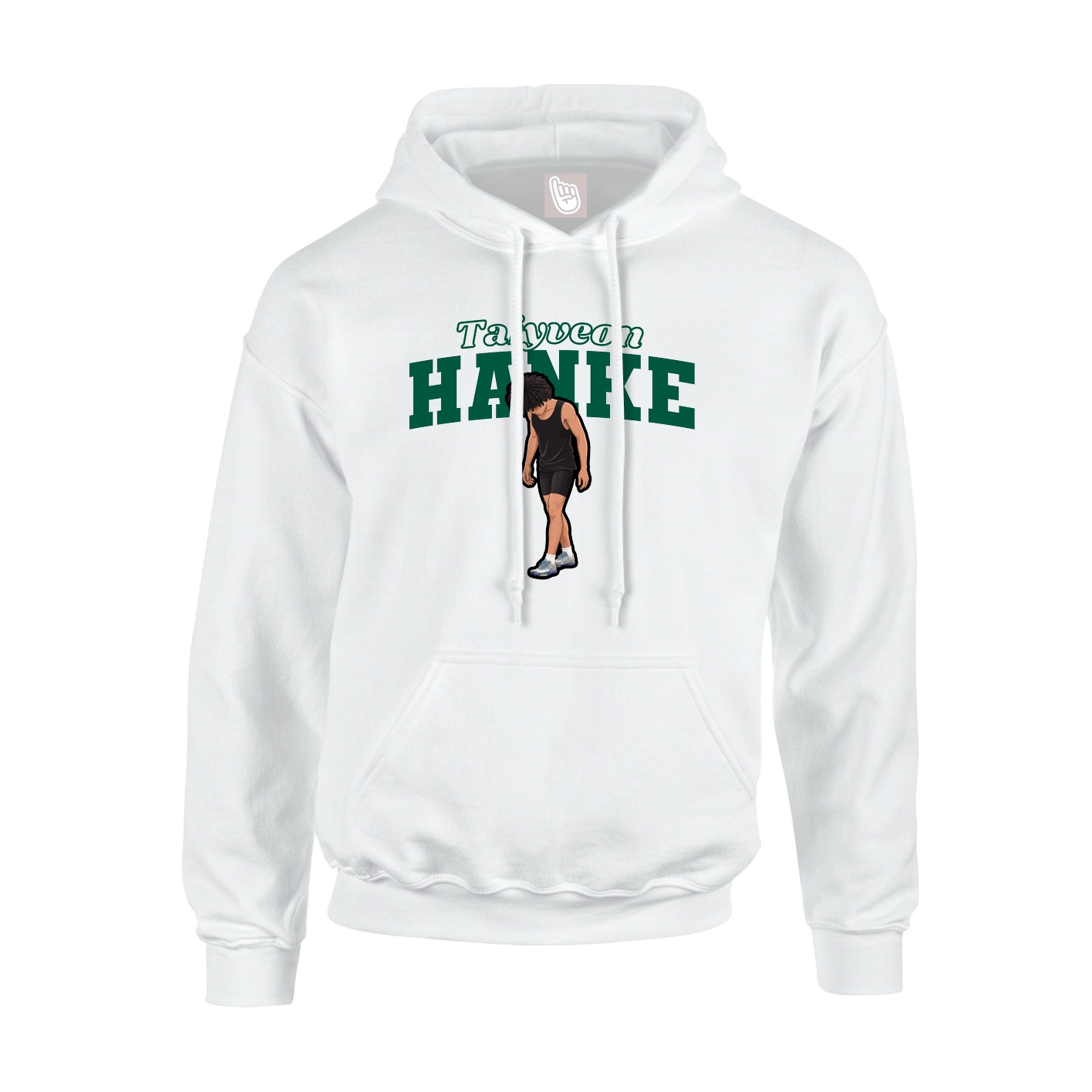 Hoodie — Name Arch in White