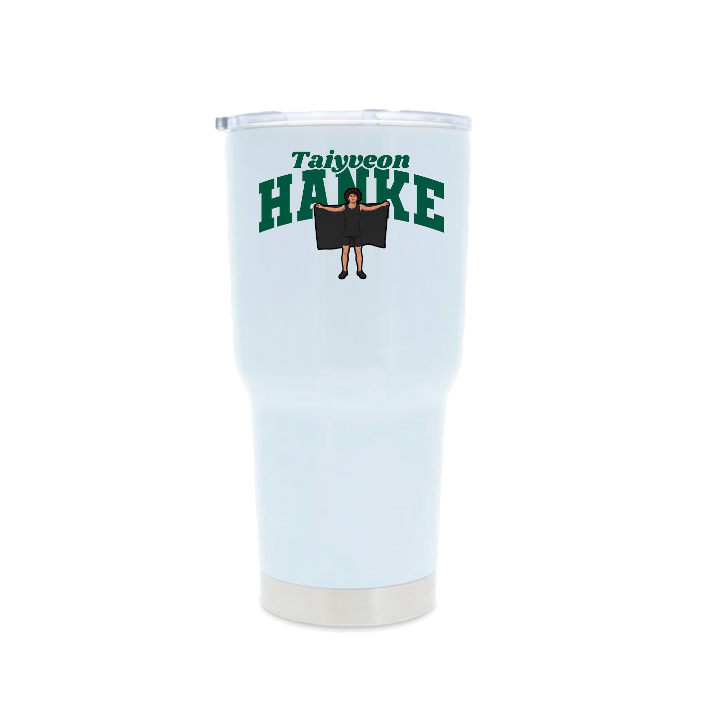 30oz Stainless Steel Tumbler — Signature Arch in White