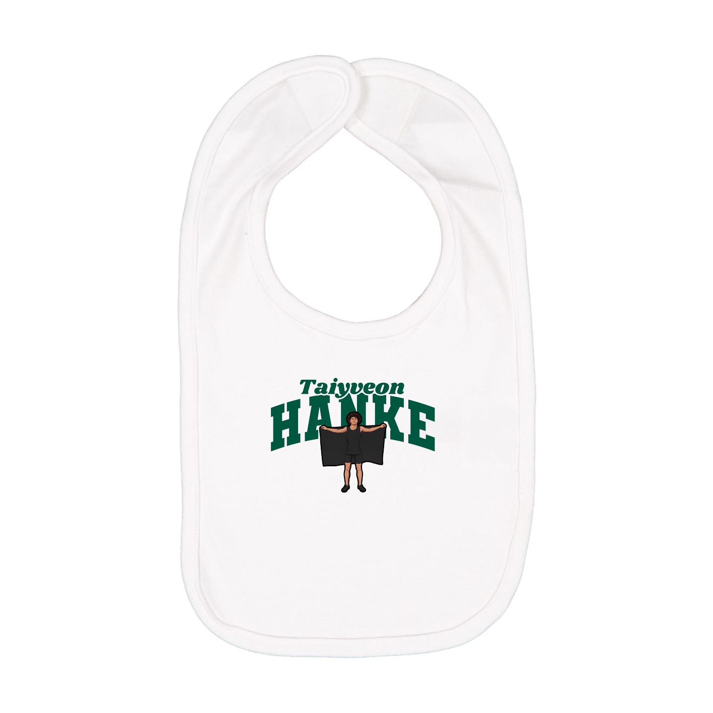 Infant Bib — Signature Arch in White