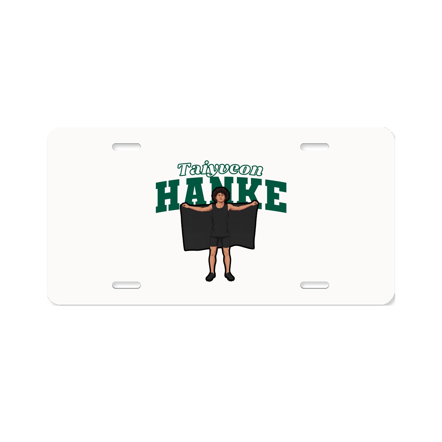 License Plate — Name Arch in Classic