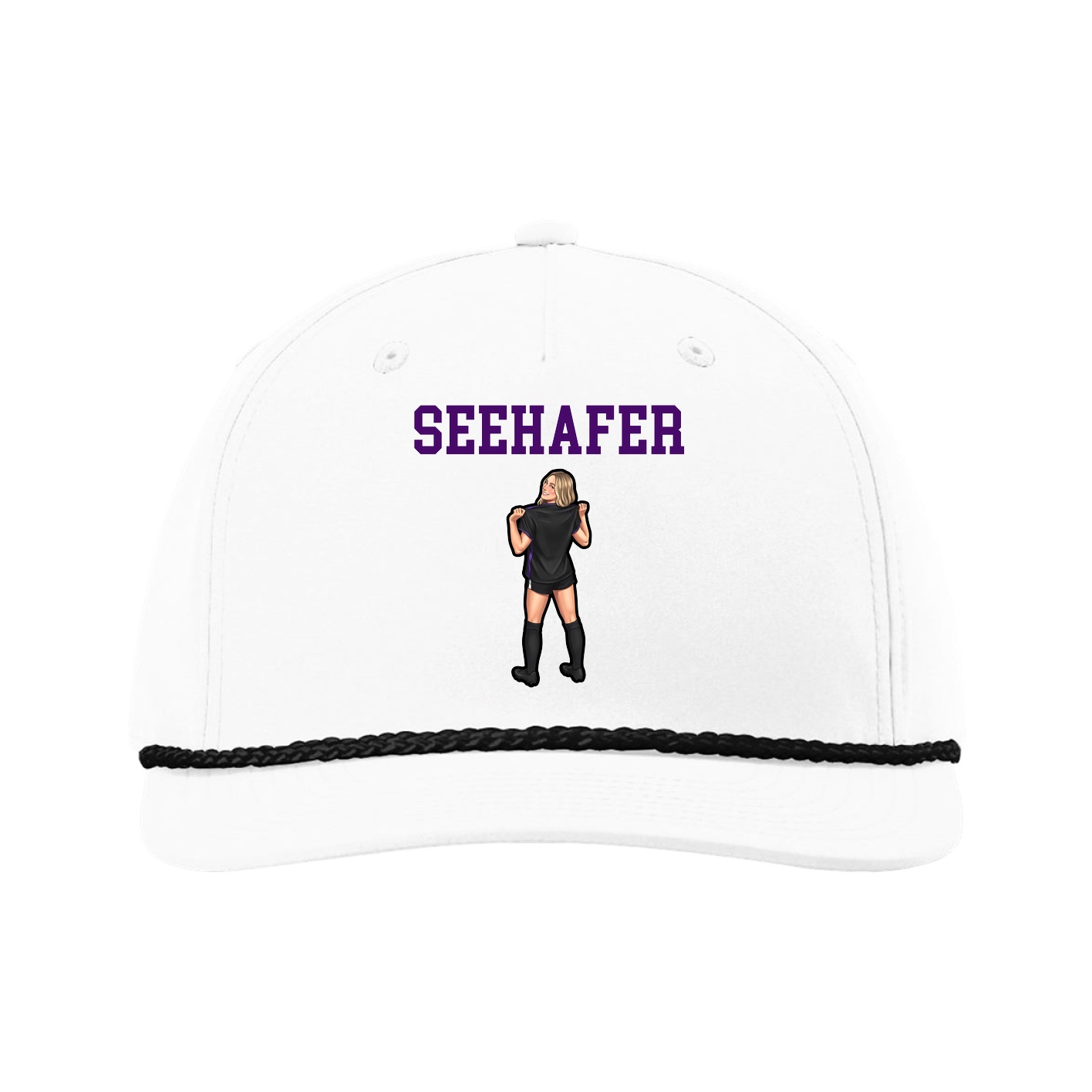 Five-Panel Classic Rope Cap — Shirsey in White