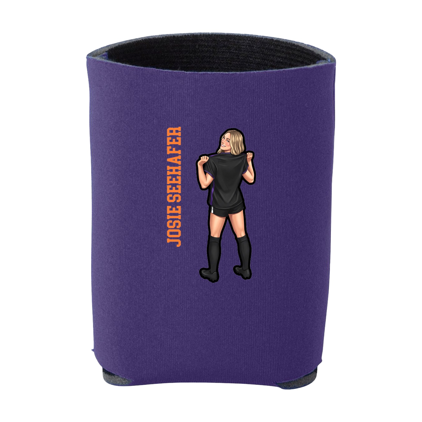 Can Holder — Name Vertical in Purple