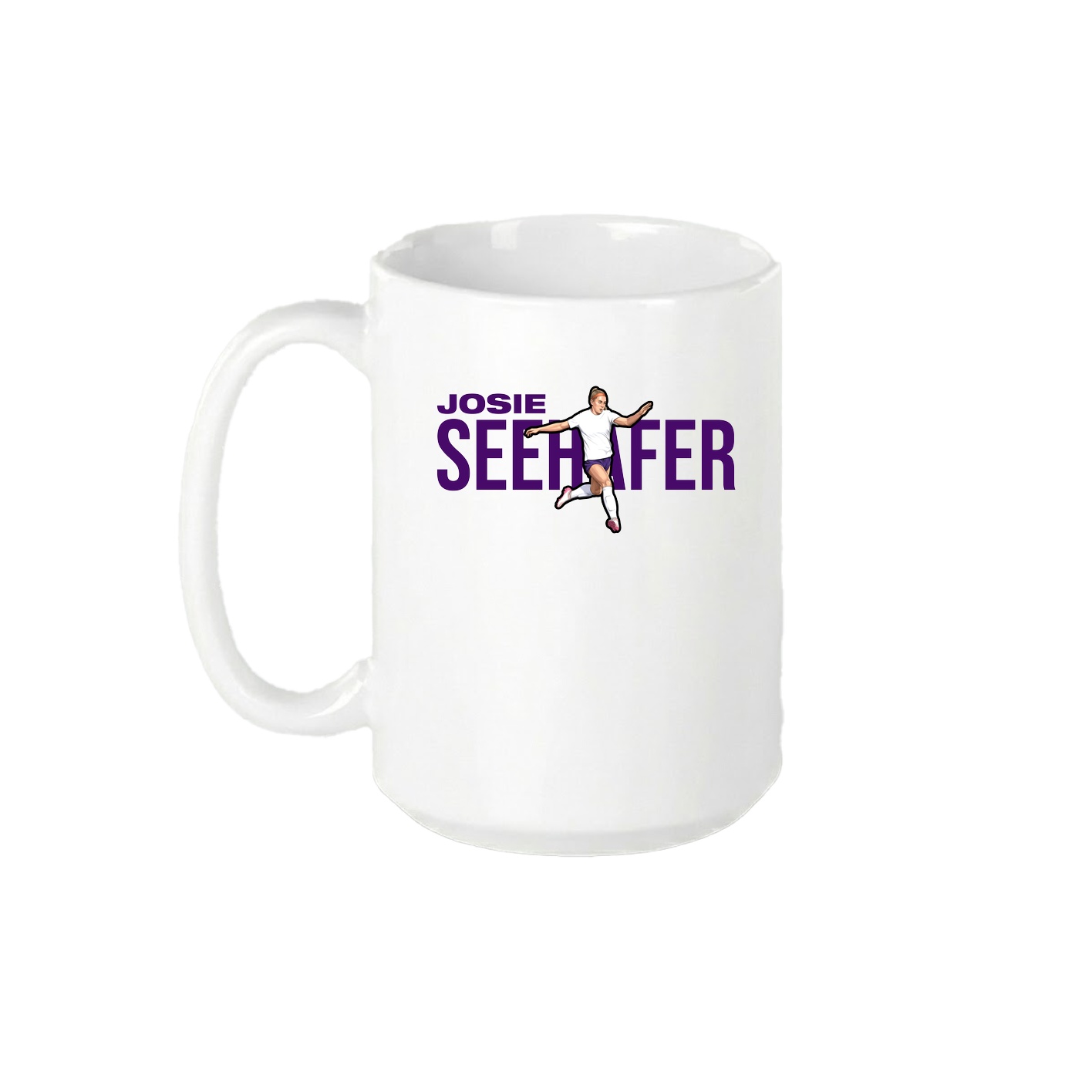15oz Coffee Mug — Player Name in White