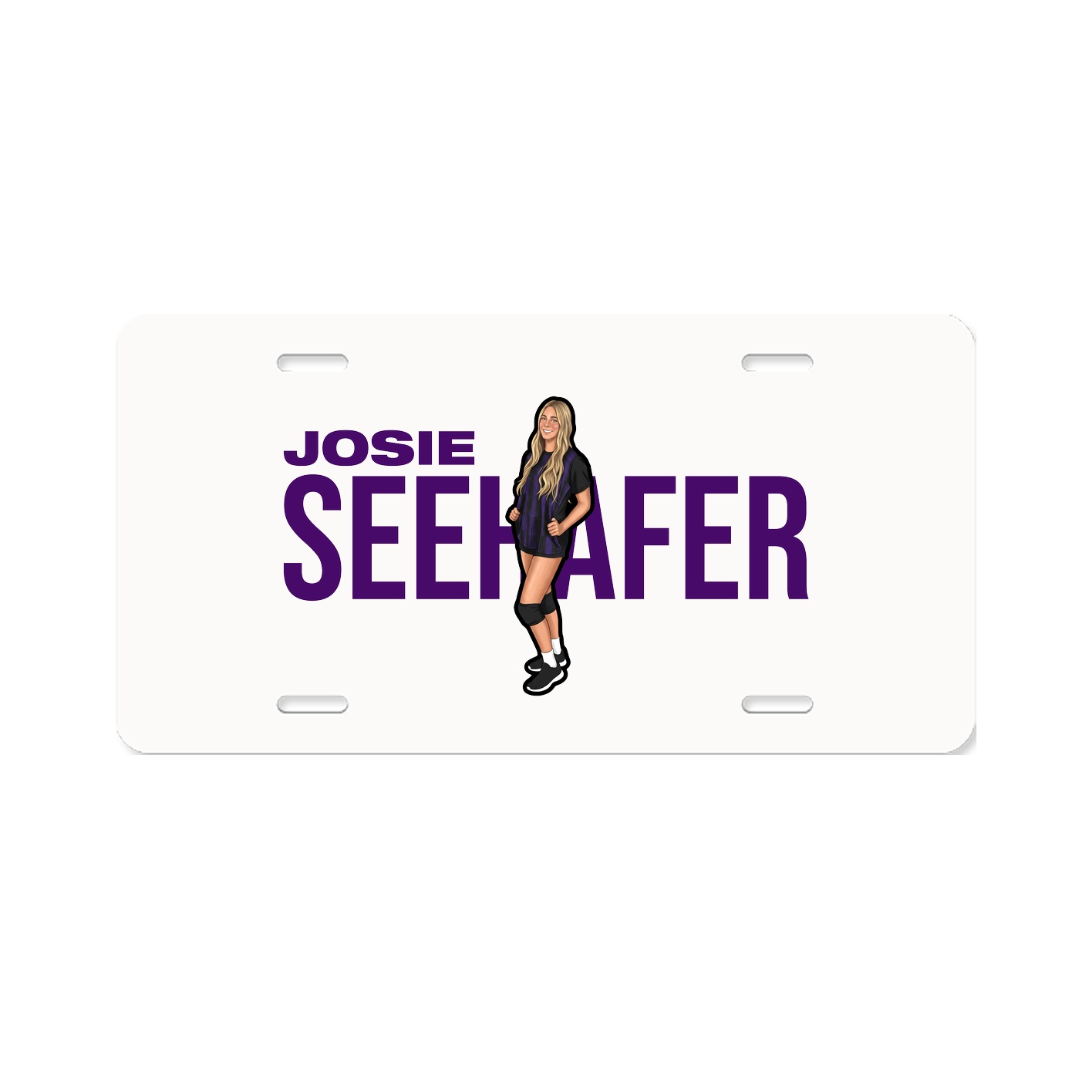 License Plate — Player Name in Classic