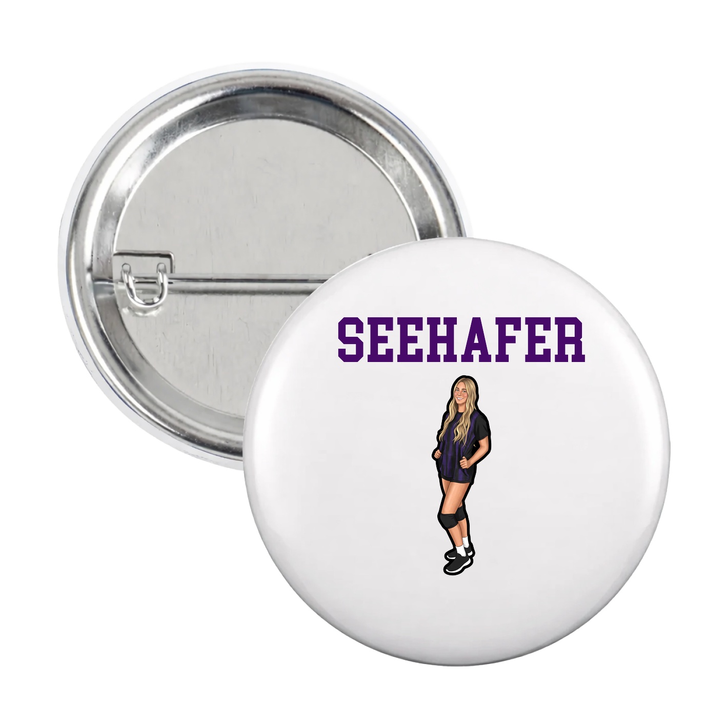 Game Day Button — Shirsey in White