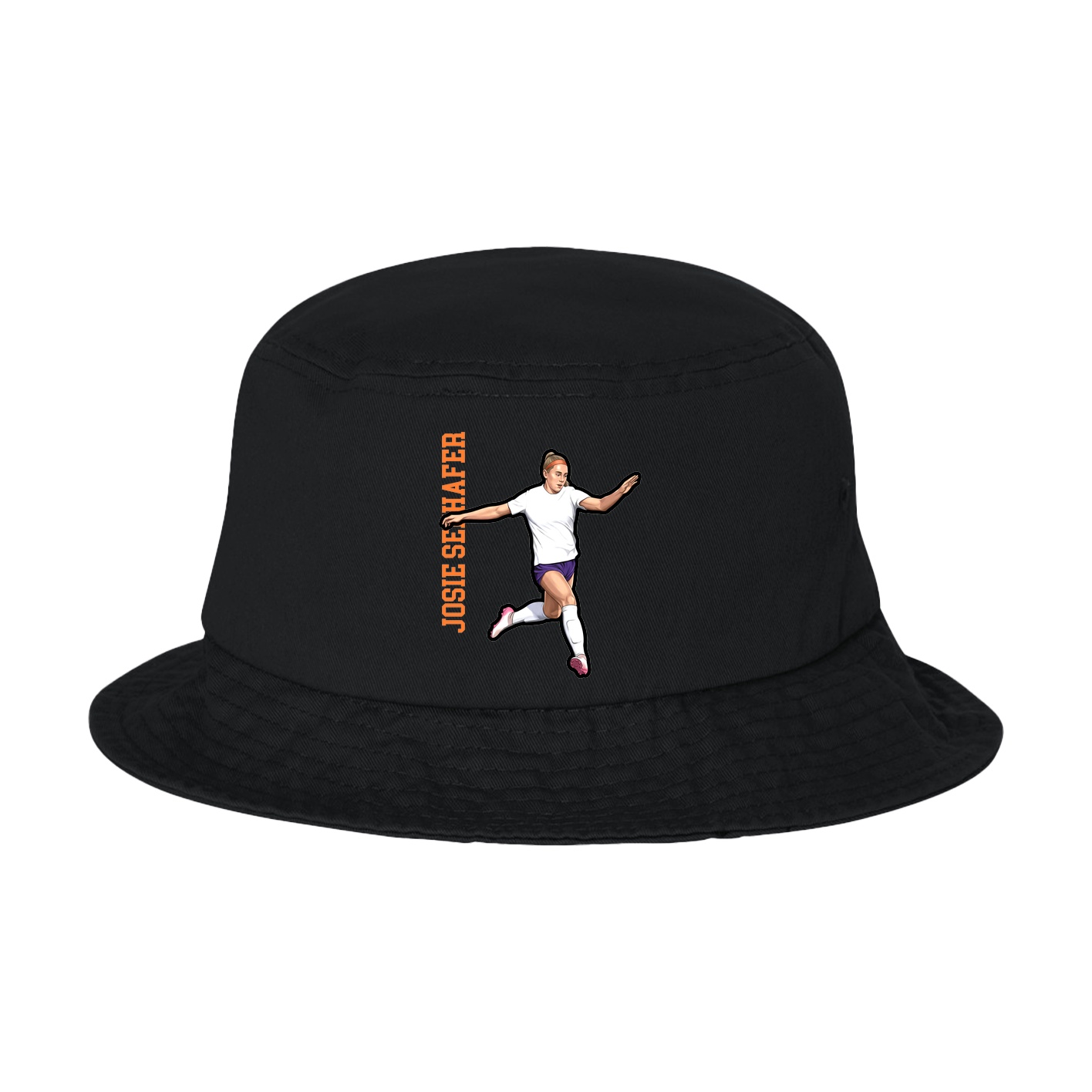 Bucket Cap — Name Vertical in Black