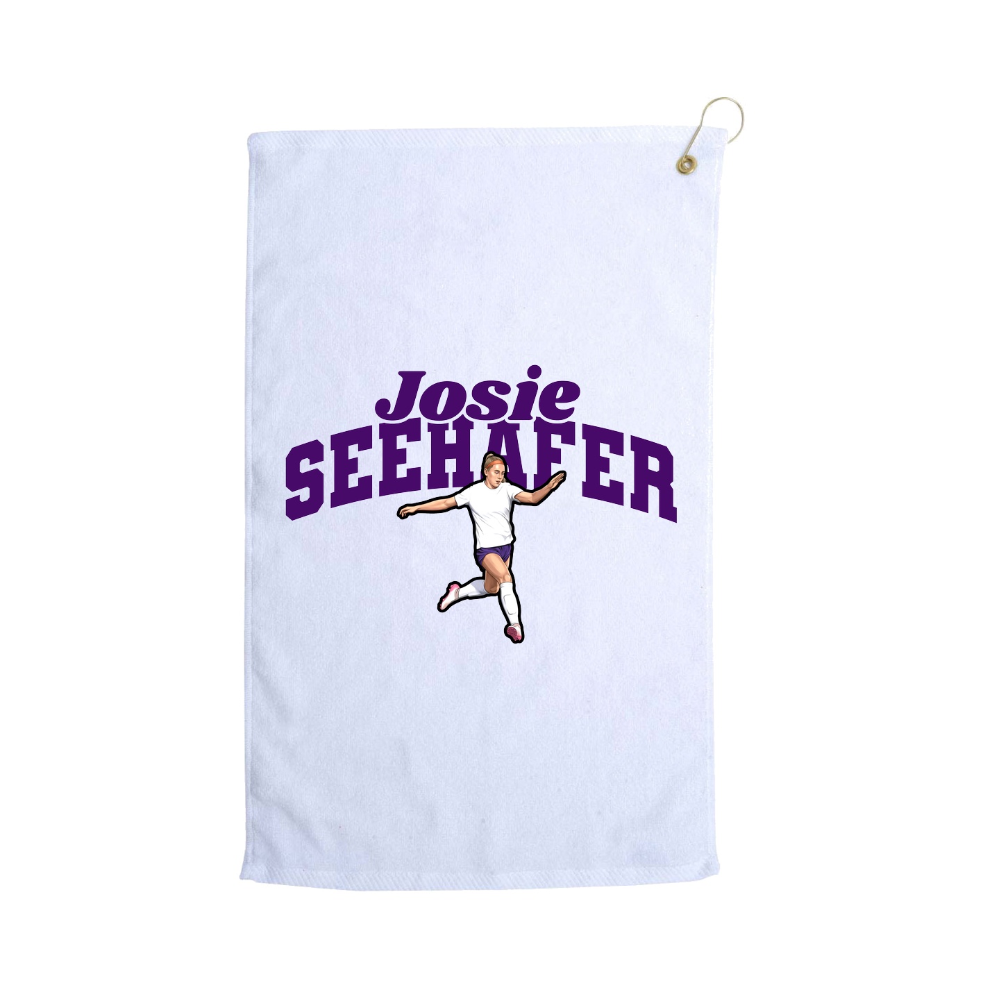 Golf Towel — Signature Arch in White