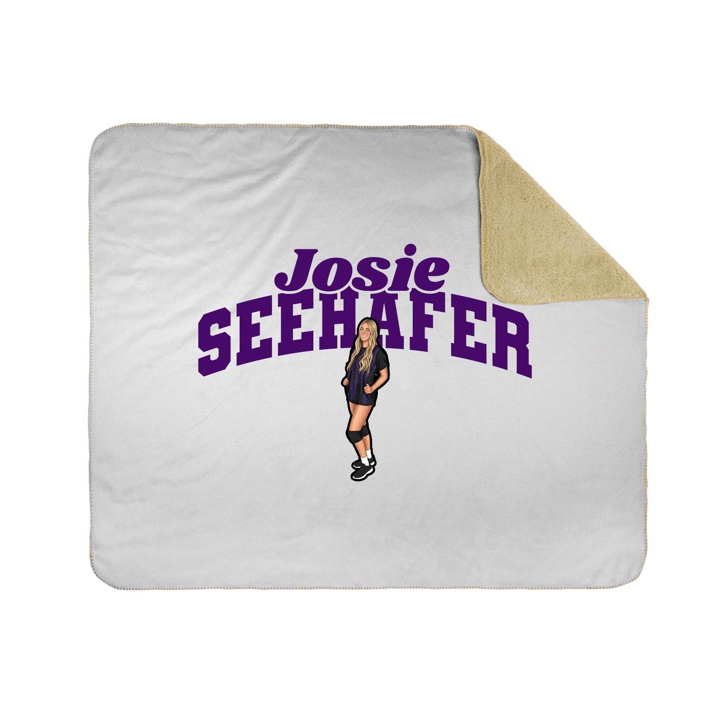 Throw Blanket — Signature Arch in White
