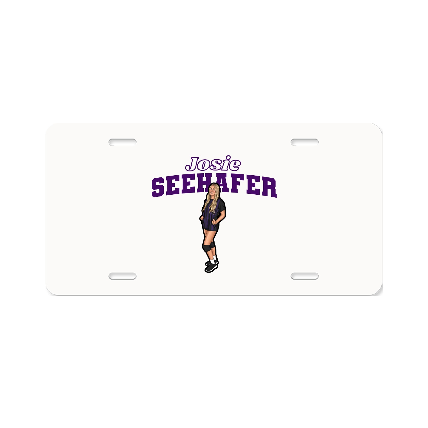 License Plate — Name Arch in Classic