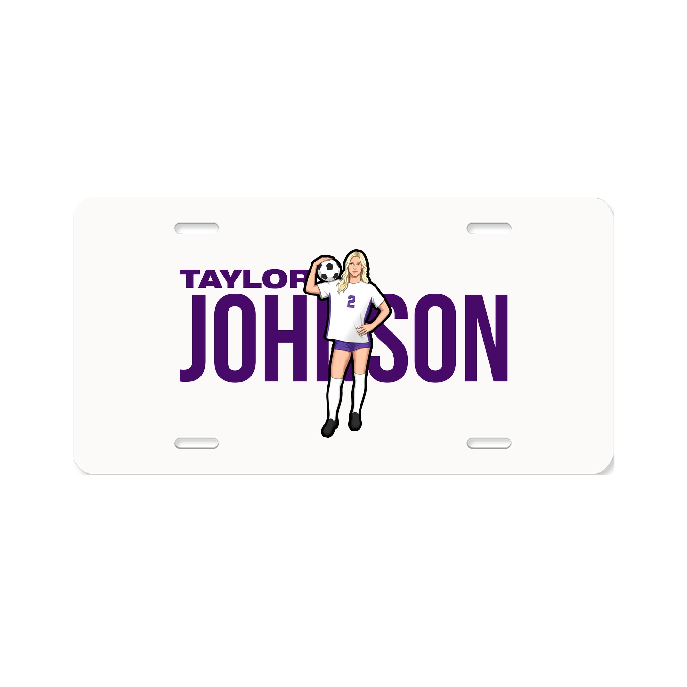 License Plate — Player Name in Classic