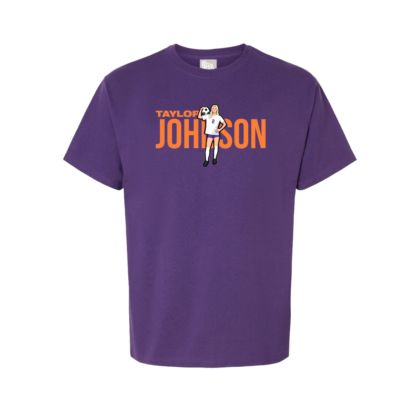 Youth Tee — Player Name in Purple