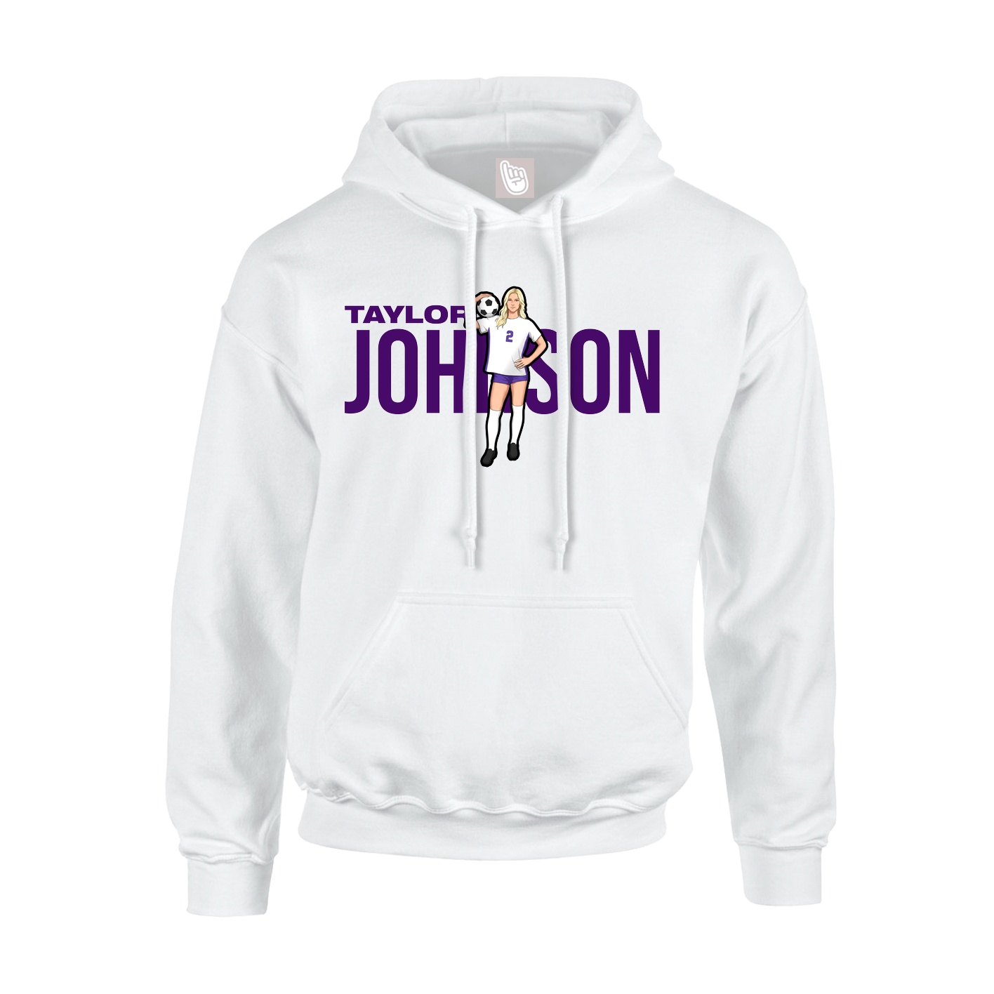 Hoodie — Player Name in White