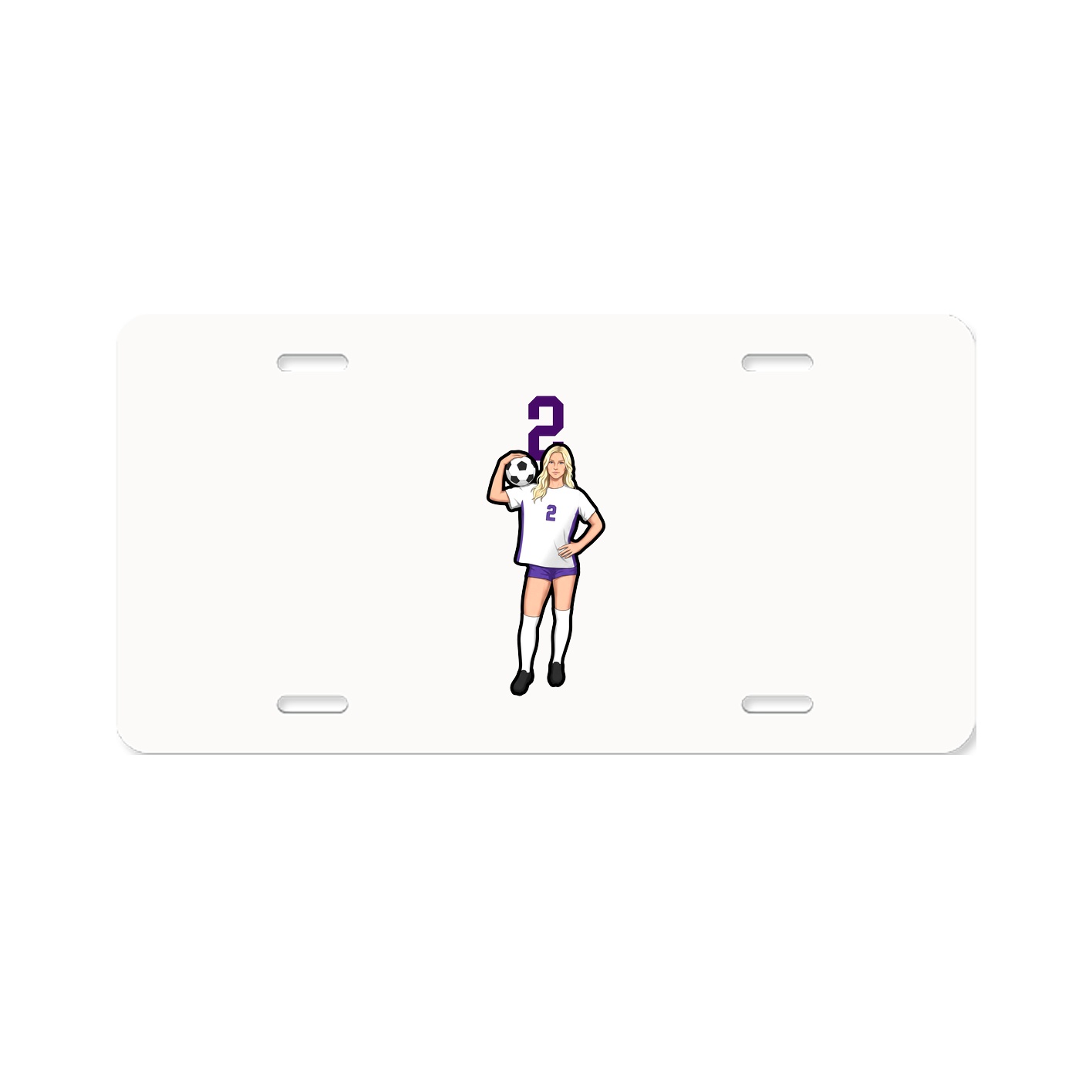 License Plate — Number Top in Classic