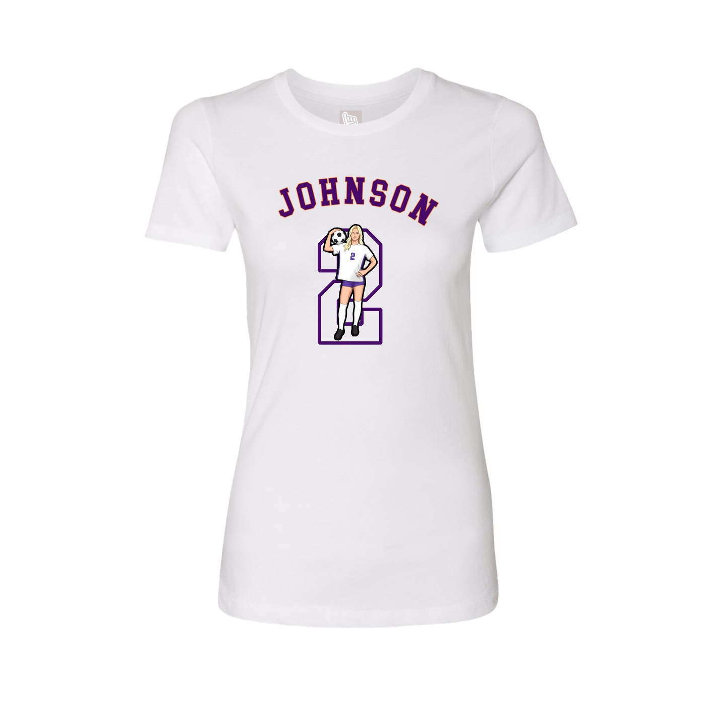 Fitted Women's Tee — Shirsey Arch in White