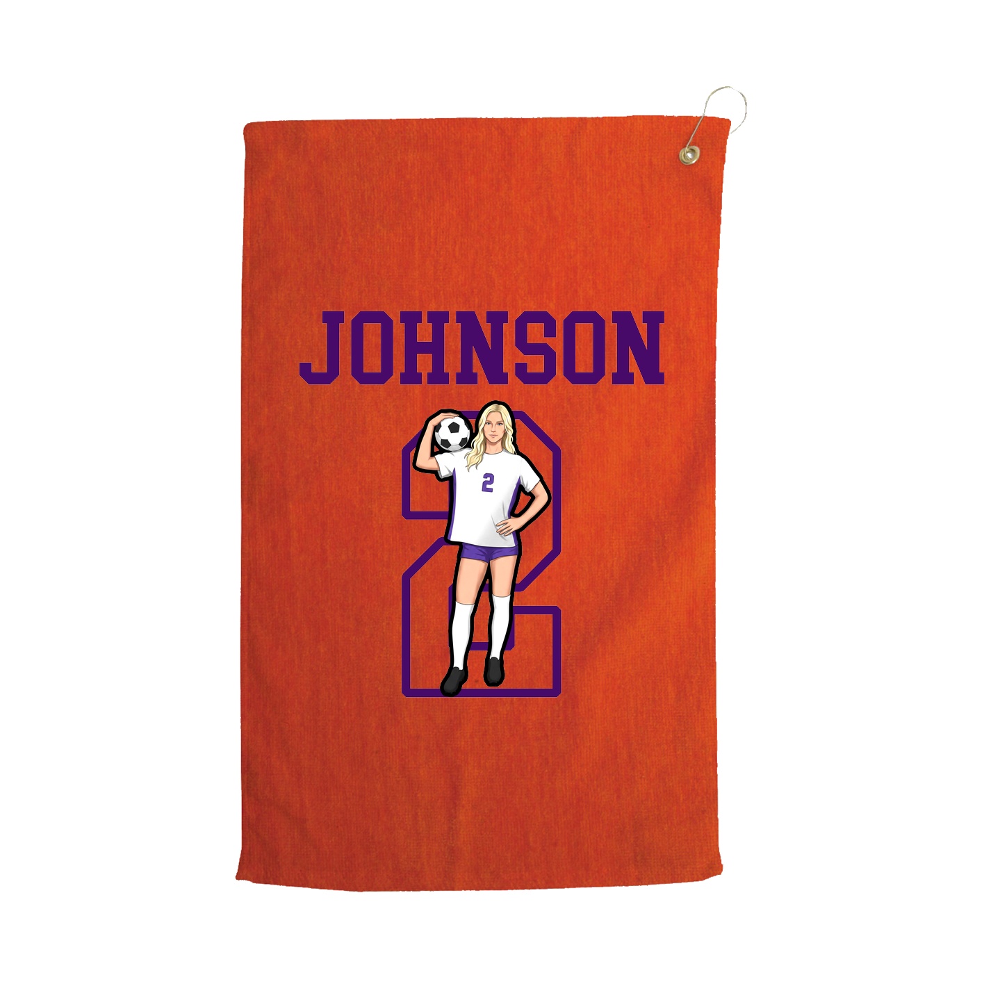 Golf Towel — Shirsey in Orange