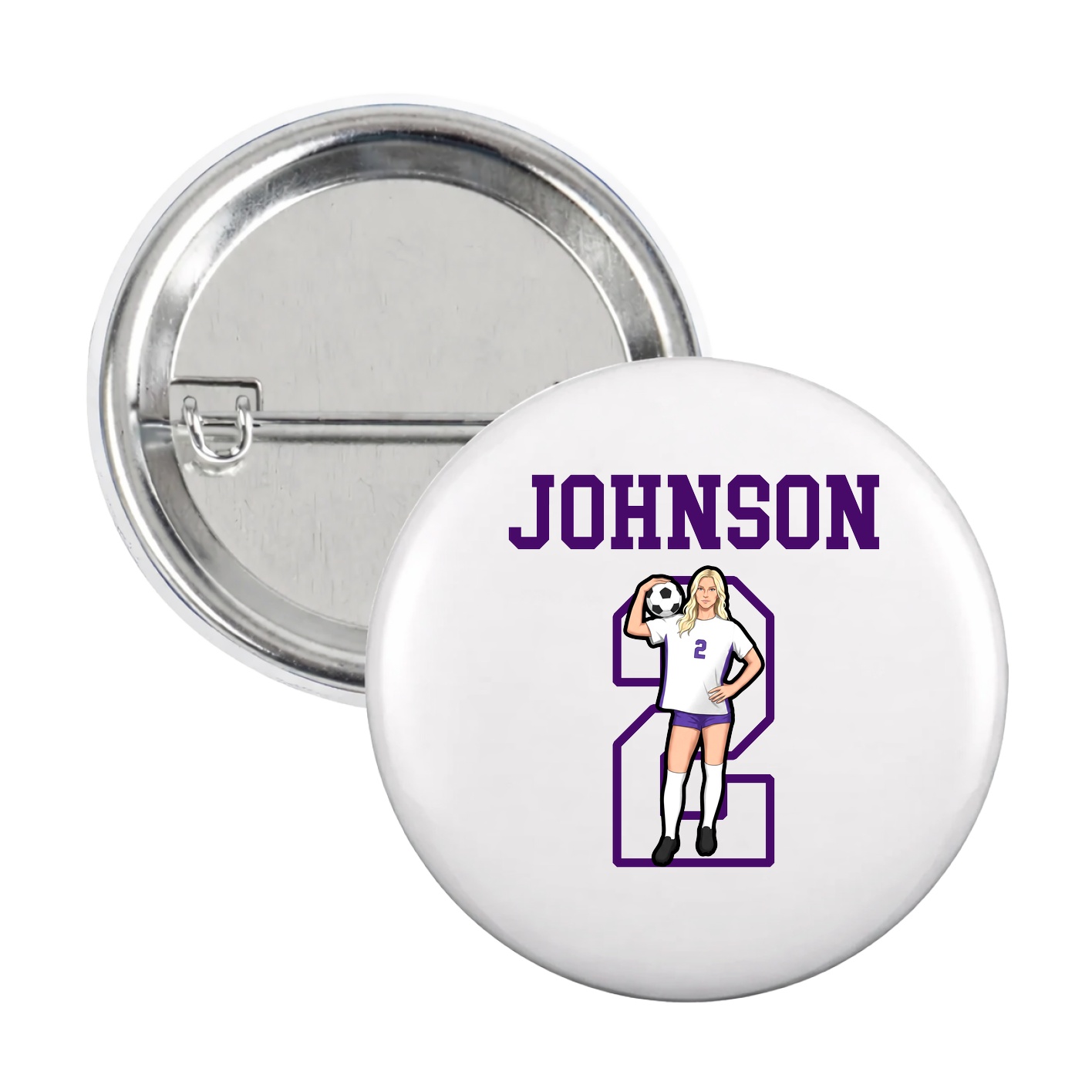 Game Day Button — Shirsey in White