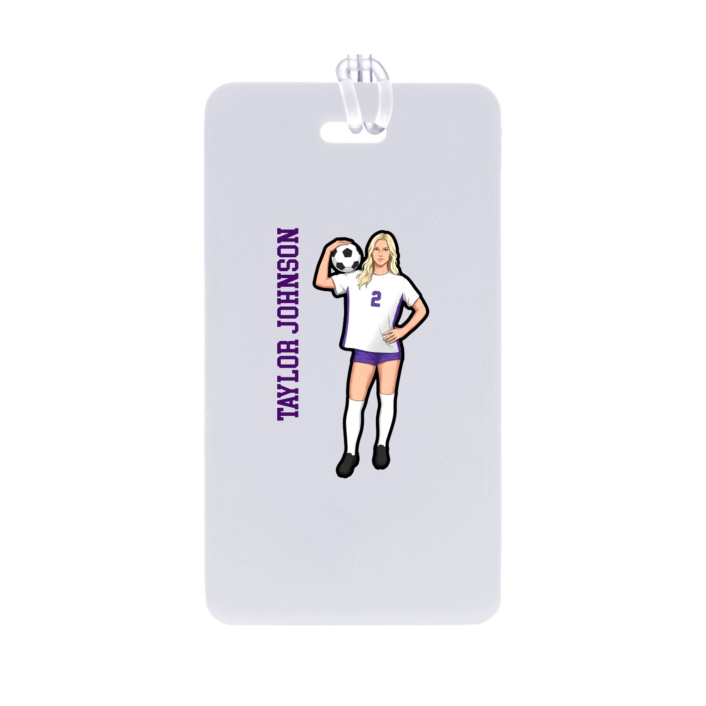 Bag Tag — Name Vertical in Classic