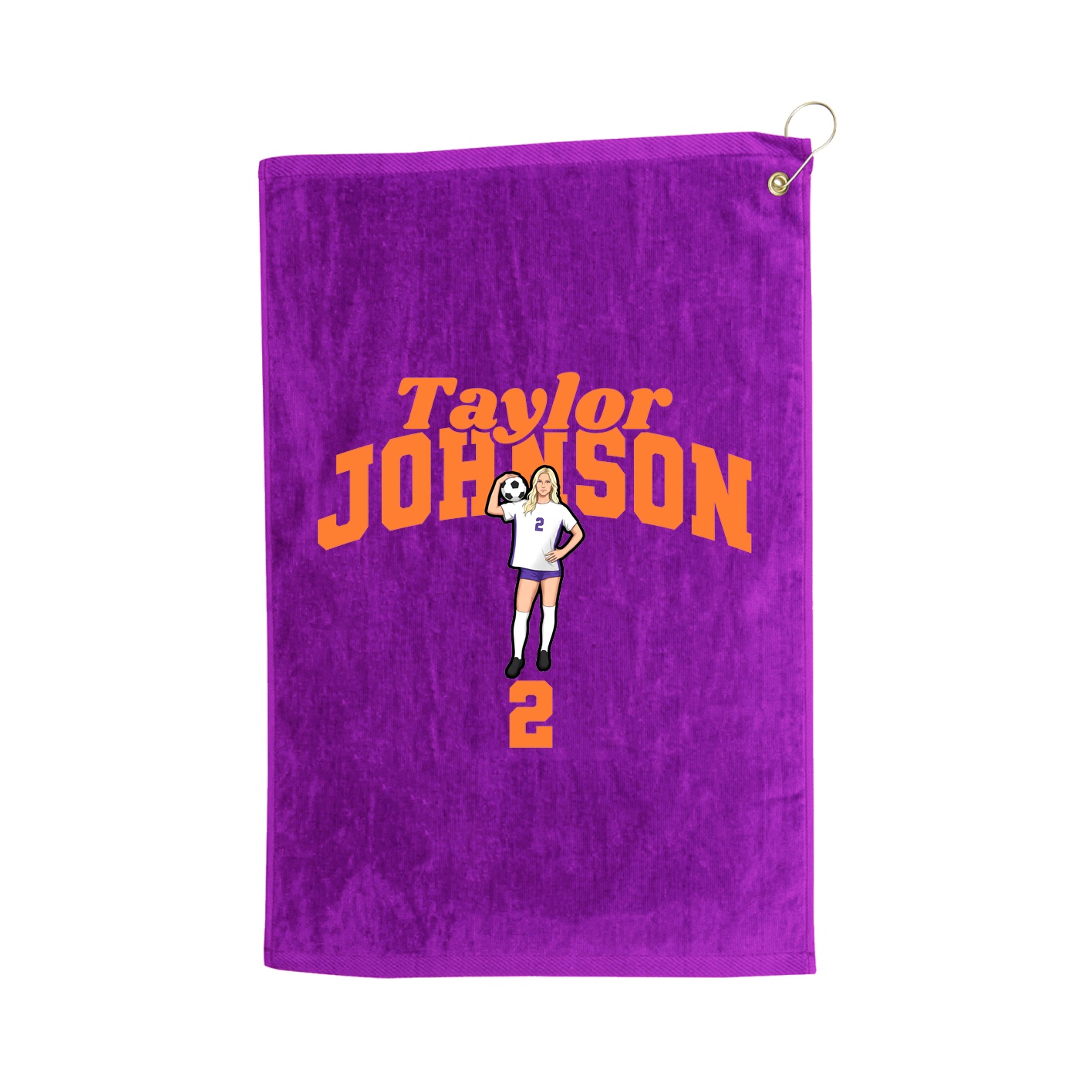 Golf Towel — Signature Arch in Purple