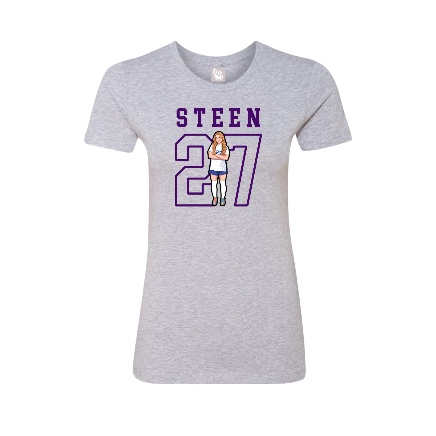 Fitted Women's Tee — Shirsey in Grey