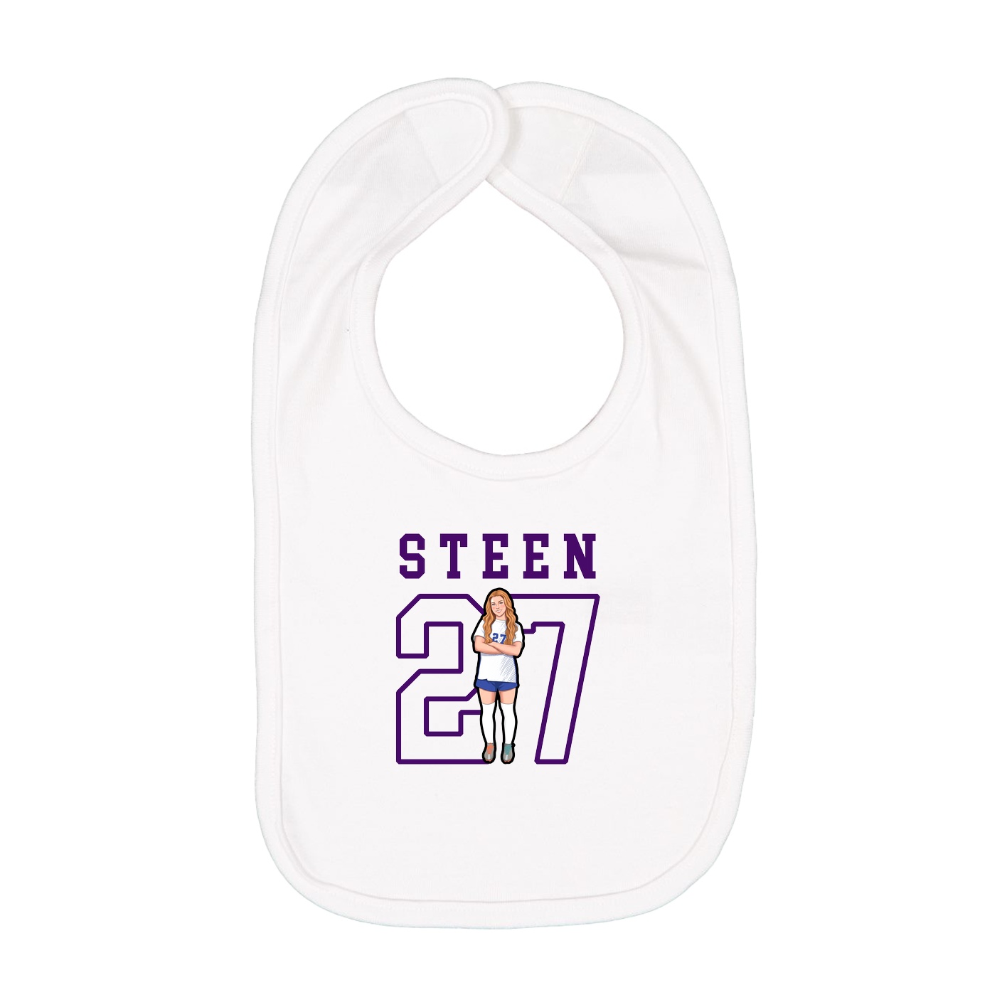 Infant Bib — Shirsey in White