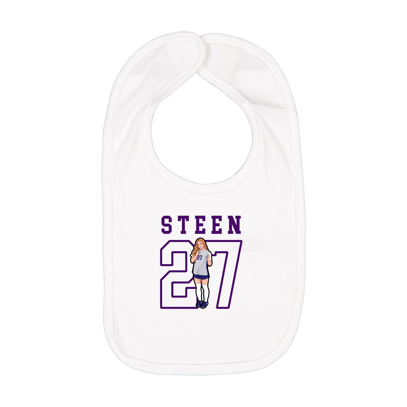 Infant Bib — Shirsey in White