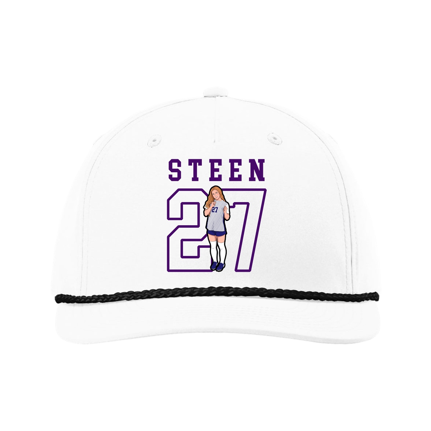 Five-Panel Classic Rope Cap — Shirsey in White