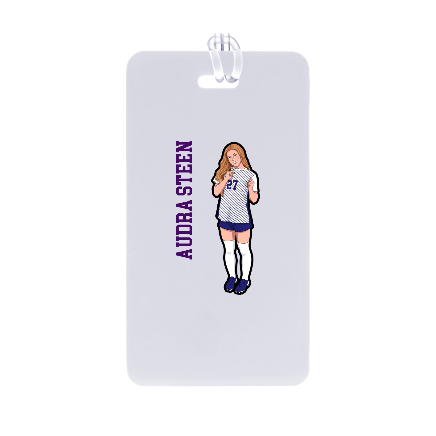 Bag Tag — Name Vertical in Classic
